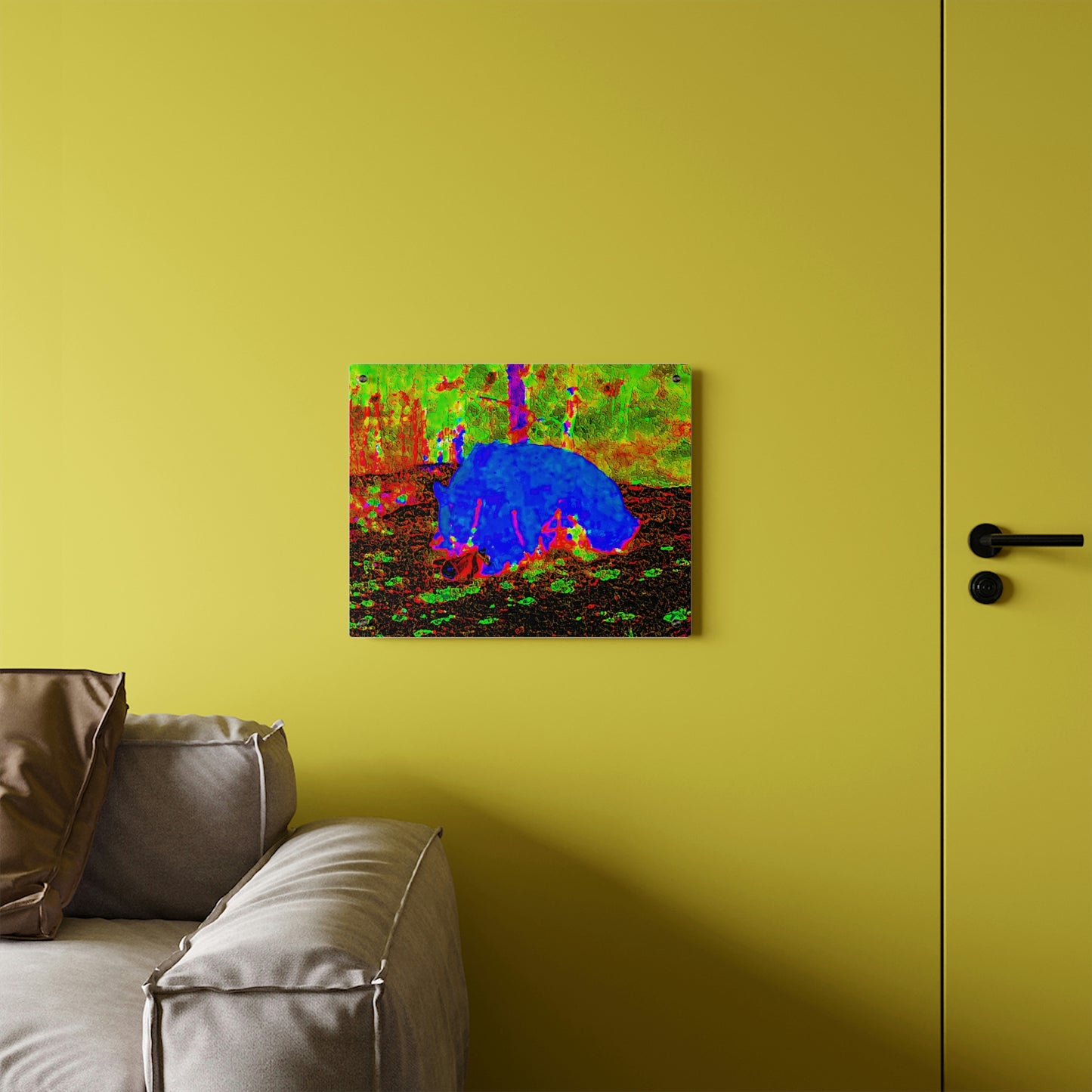 Acrylic Wall Art Panels ... RCY: "Rhett Creek Yogi ... '500 Lbs Of Autumn Season Hunger' ..."  ... September 2022 ... Central Idaho ... Original Works ...
