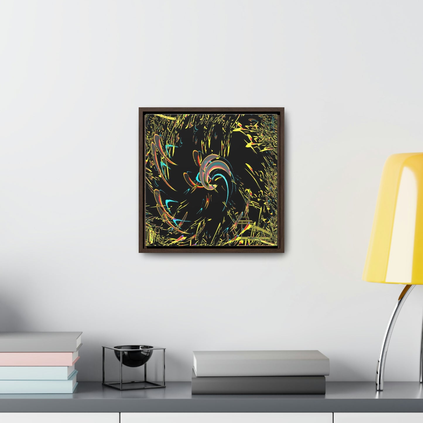 Gallery Canvas Wraps, Square Frame ... "Waning Moon" ... Central Idaho ... October 2022 ... Rendering Time: 22 Hours ... Original Works ...