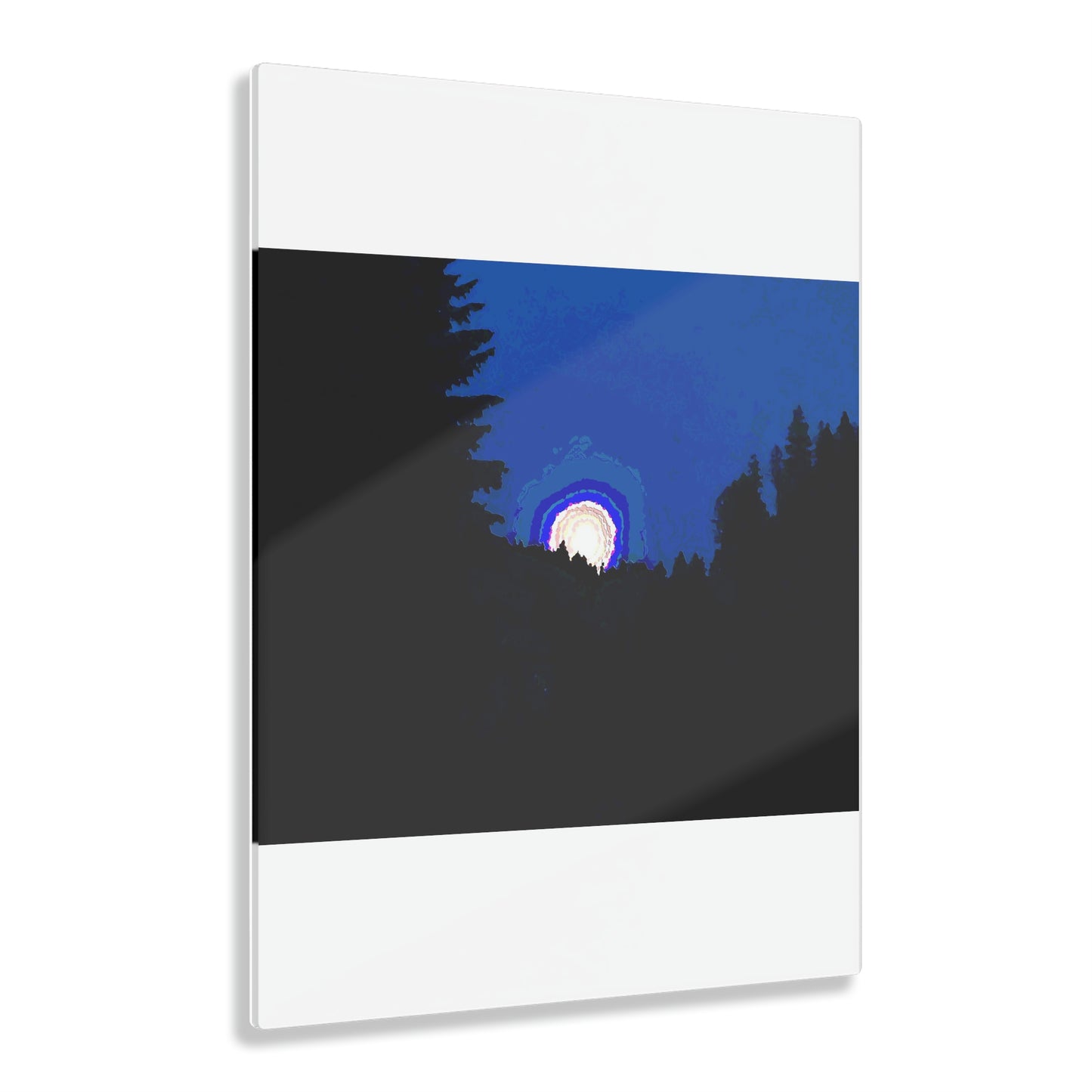 Acrylic Prints ... "The Road Home" ...' Over The River & Through The Woods To? ...' ... Moonscape Near Elk City, Idaho ... Original Works ... 5Jan23 ...