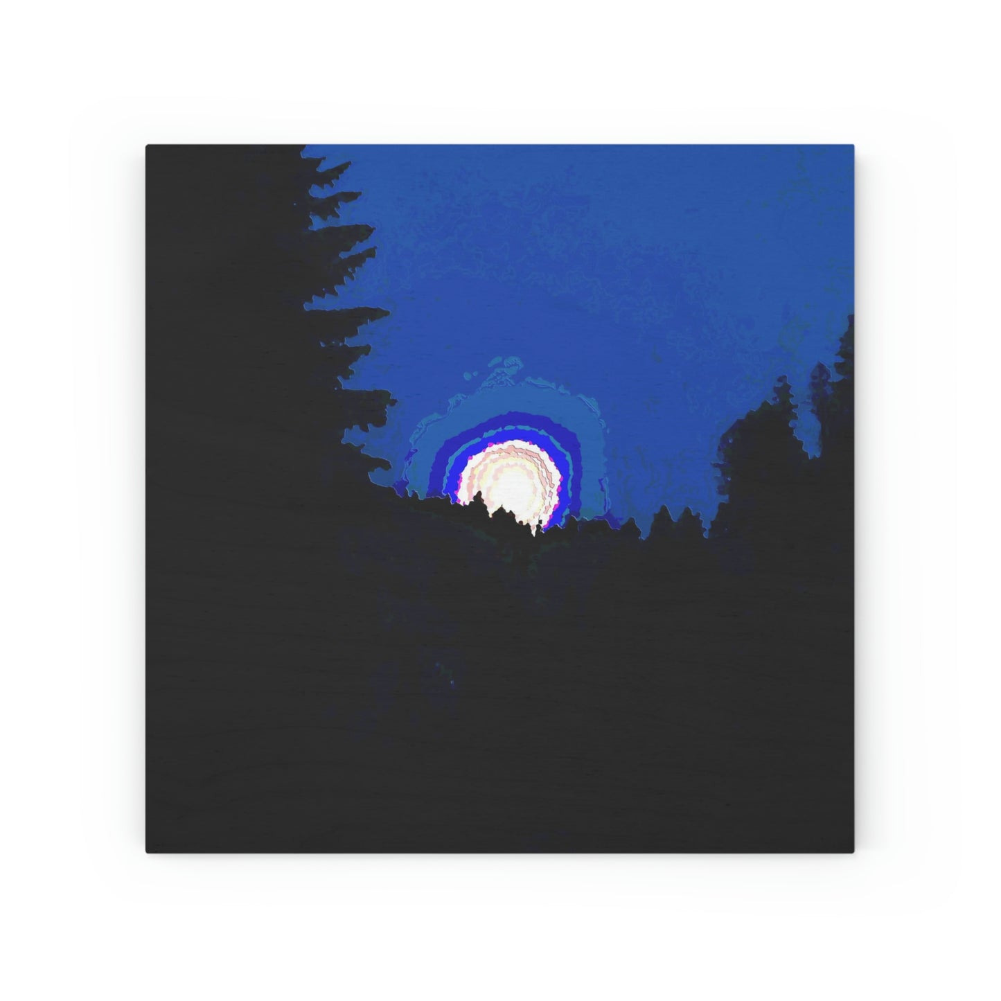 Wood Canvas ... "The Road Home" ...' Over The River & Through The Woods To? ...' ... Moonscape Near Elk City, Idaho ... Original Works ... 5Jan23 ...
