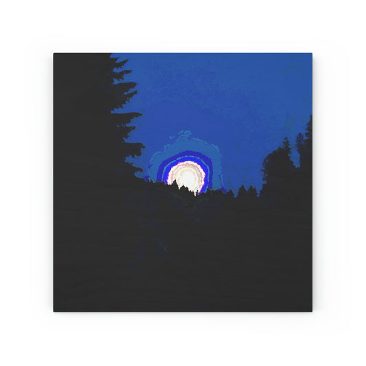 Wood Canvas ... "The Road Home" ...' Over The River & Through The Woods To? ...' ... Moonscape Near Elk City, Idaho ... Original Works ... 5Jan23 ...