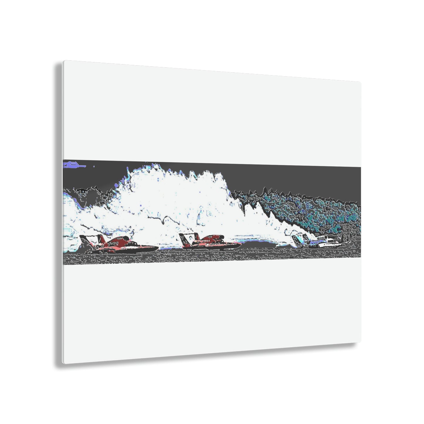 Acrylic Prints ... Seattle Columbia Cup On Lake Washington ... "Dave Wilcox Heads For The Win" ... Associate Gift-Photo ... Original Works ...