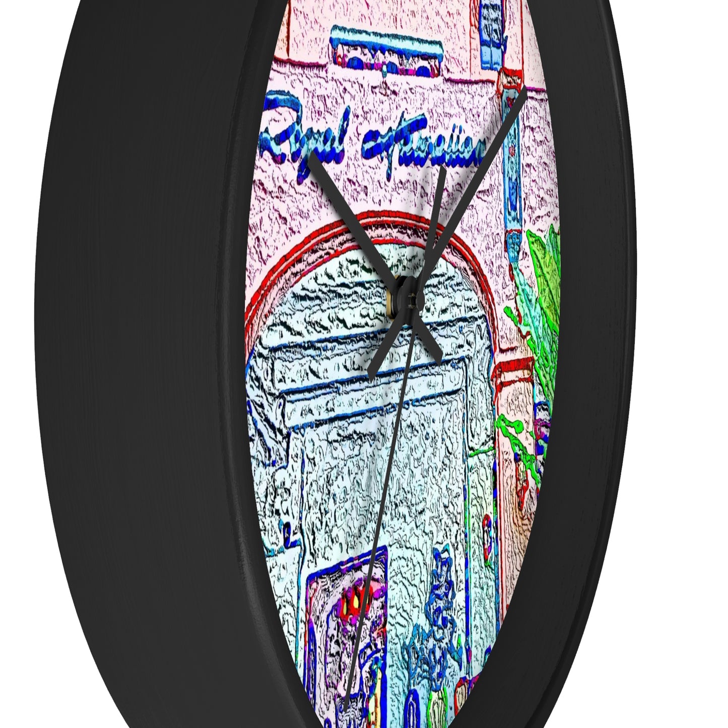 Wall Clock ... "La Grande Entree" At: 'The Pink Palace' ... The Royal Hawai'ian ... Honolulu, HI ... '27Oct2014' ... Original Works ...