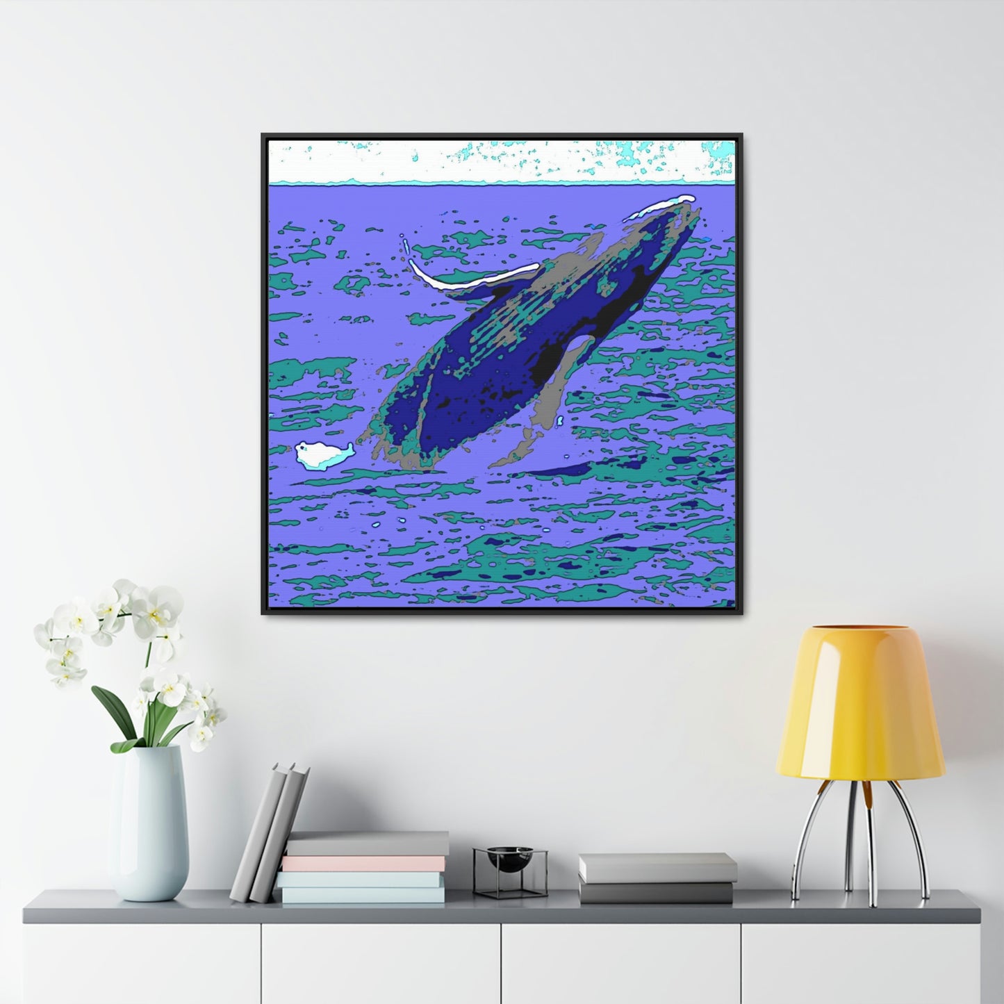 Gallery Canvas Wraps, Square Frame ... Baby Humpback Breaching ... Maui, HI: April 2022 ... "Family Archives: KPH" ... Original Works ...