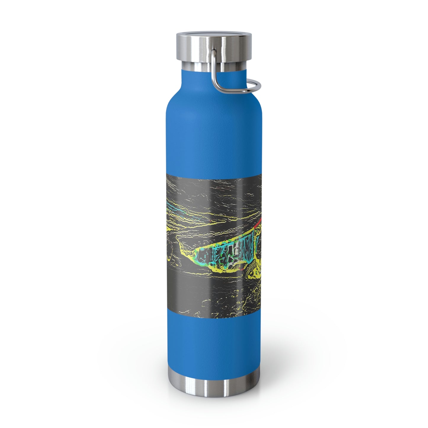 Copper Vacuum Insulated Bottle, 22oz ... "Snow Vehicle In Snow Storm At-Rest" ... Circa 12Mar23 ... Central Idaho ... 18-Hours Rendering Time: Original Works ...