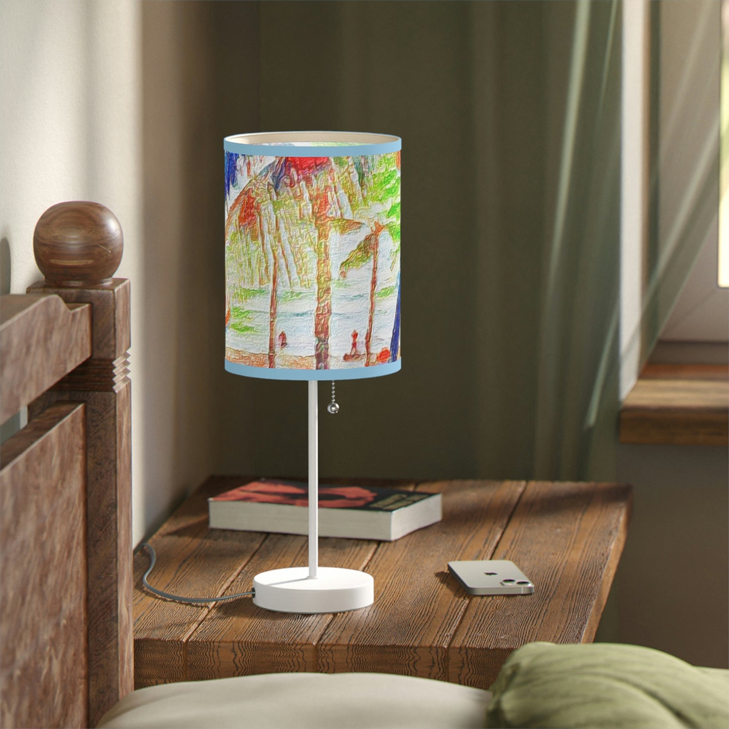 Lamp on a Stand, US|CA plug ... "The Royal Hawai'ian: Waikiki Beach_Beach" ... Honolulu, HI ... Ocotber 2014 (Halloween) ... Original Works ...