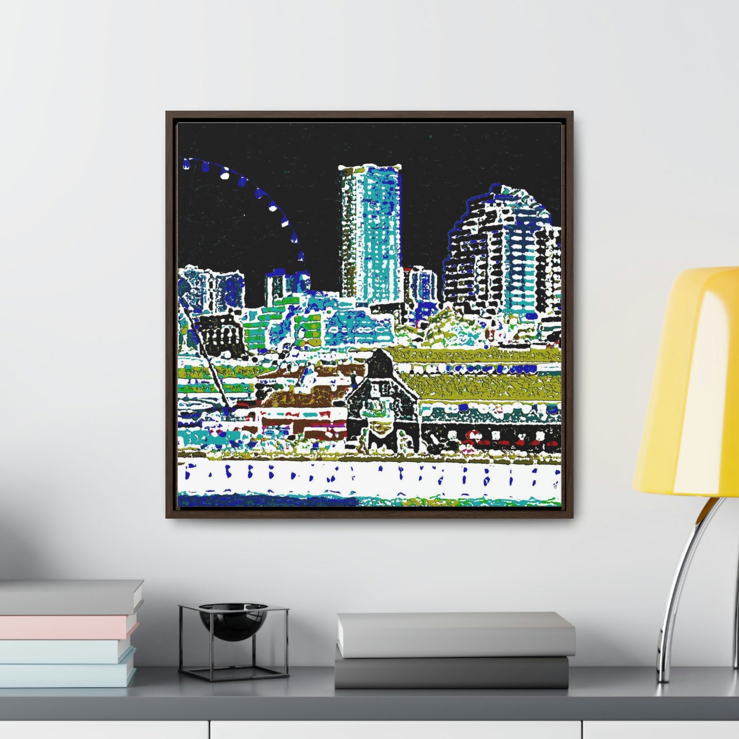 Gallery Canvas Wraps, Square Frame ... That Classic Wheel ... 'Seattle's Wheel' ... & Old Classic Waterside Vendors ...  'Family Archives' ... Original Works ...