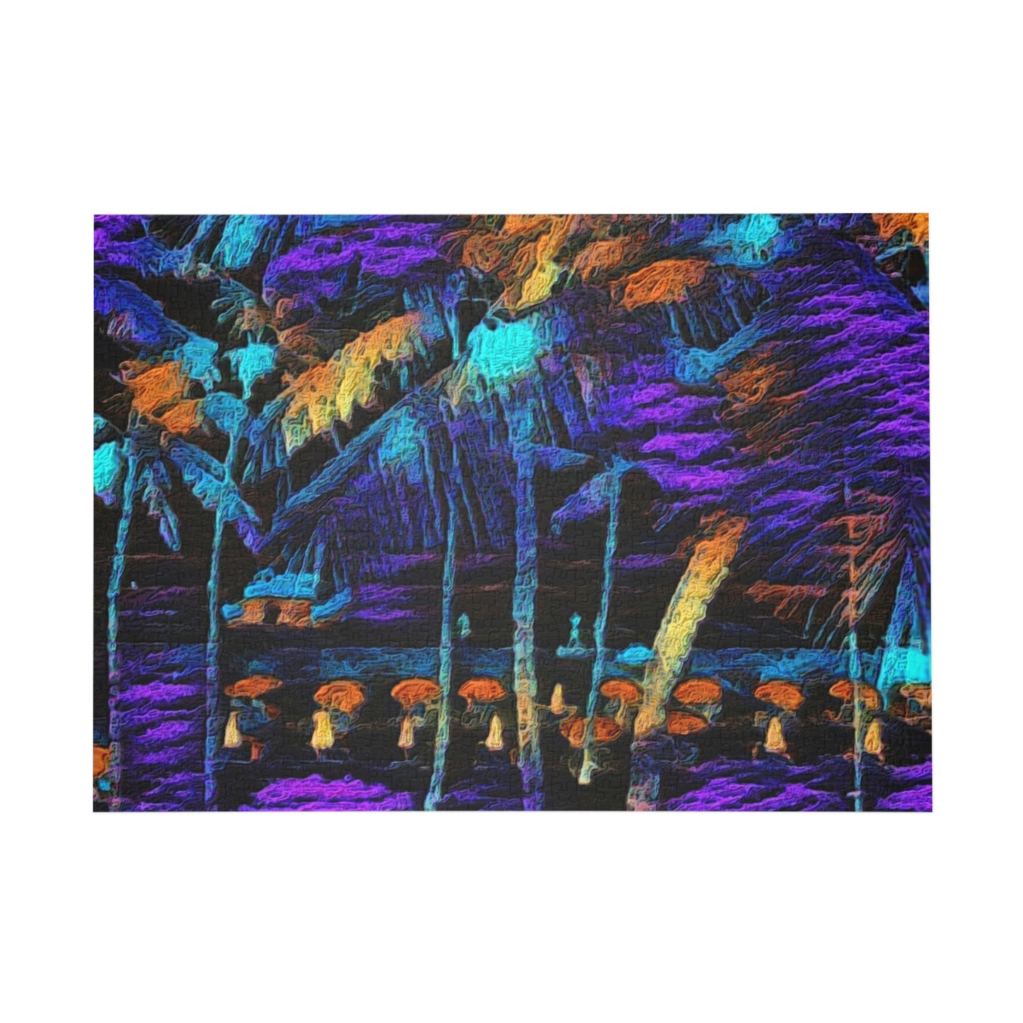 Puzzle (96, 252, 500, 1000-Piece) ... "The Royal Hawai'ian: Waikiki Beach_Beach" ... Honolulu, HI ... Ocotber 2014 (Halloween) ... Original Works ...