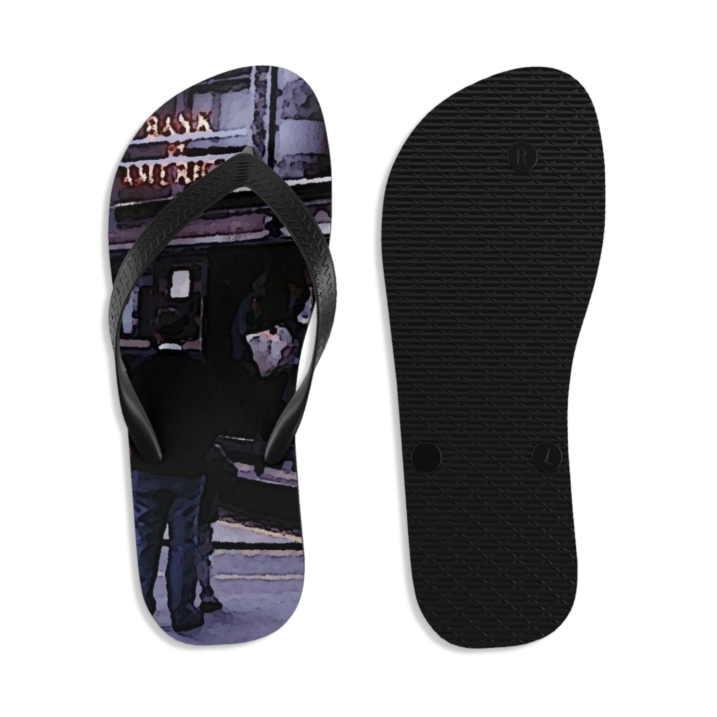 Unisex Flip-Flops ... San Francisco ... 'Rice-A-Roni-A-San Francisco Treat' ... "A Cable Car Classic" ... Family Archives: 1973 ... Original Works ...