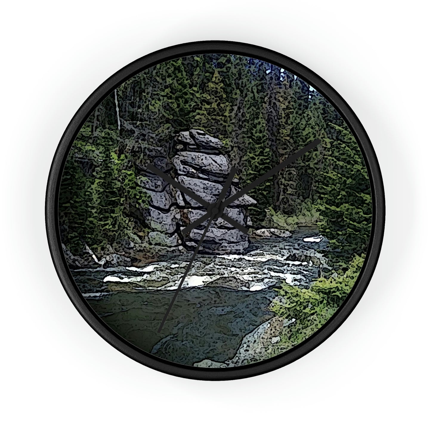 Wall clock ...  "I Am Innocent" ... Tricky-Dick Immortalized ... Nixon Rock: Along The River ... Central Idaho, Summer 2020 ... Original Works ...