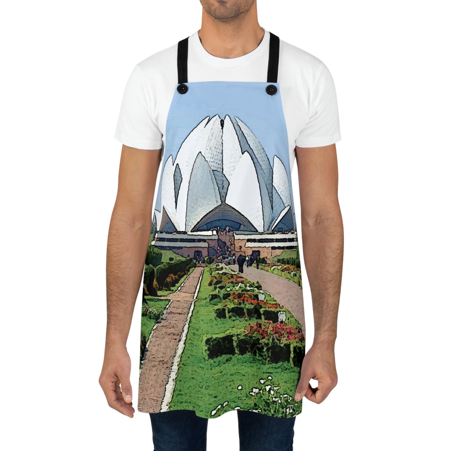 Apron ... 'Bahai'i House-Of-Worship' ... "Lotus Temple: Delhi, India, 2008" ... Original Works ...