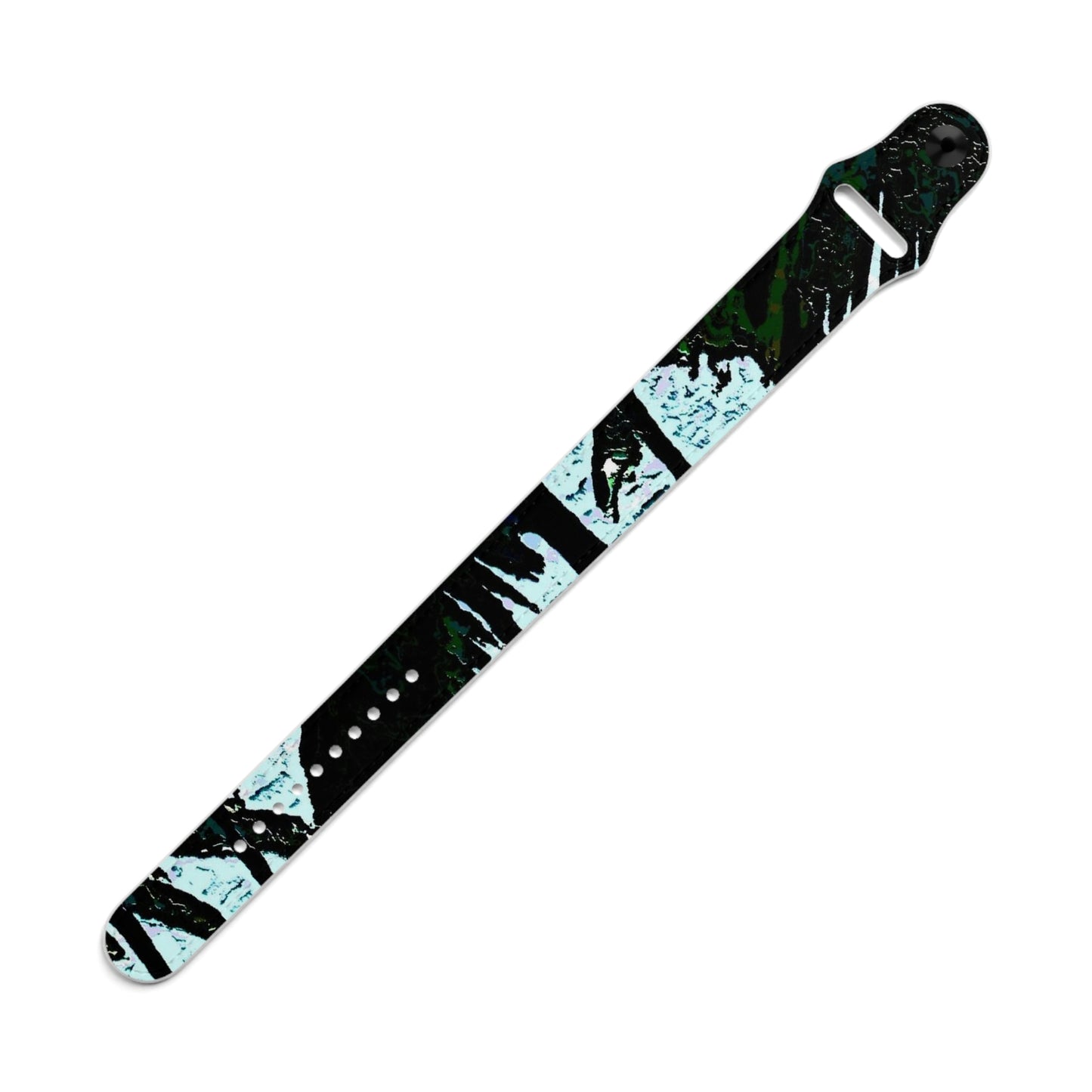 Faux Leather Wristband ...  "A Beautiful Beach Amongst The Palms" ... The Outrigger Waikiki, Honolulu, Oahu ... Original Works ...