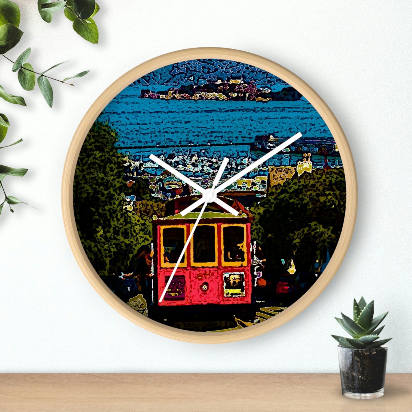 Wall clock ... San Francisco ... 'A Rice-A-Roni-A-San Francisco Treat' ... "A Cable Car Classic" ... Family Archives: 1973 ... Original Works ...
