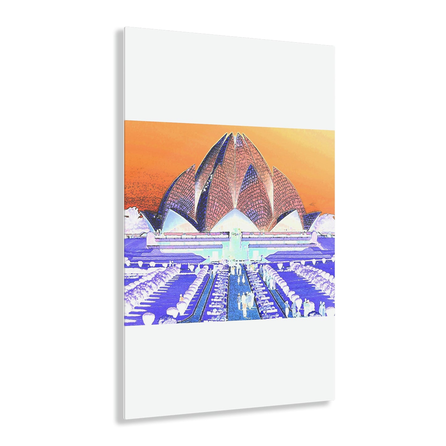 Acrylic Prints ... 'Bahai'i House-Of-Worship' ... "Lotus Temple: Delhi, India, 2008" ... Original Works ...