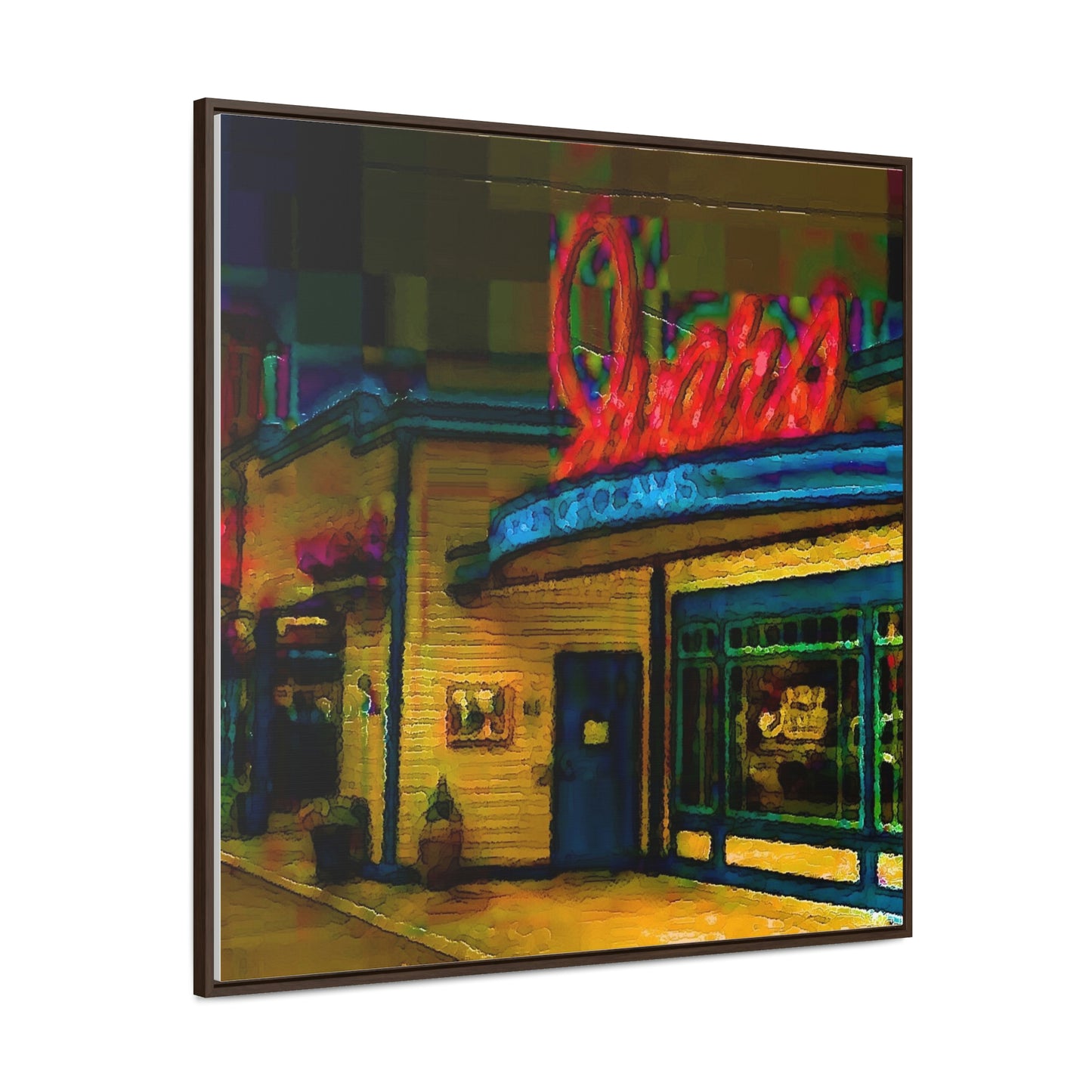 Gallery Canvas Wraps, Square Frame ...  In-A-Hurry & Stressed? ... Remember: Keep "Clam" ... Clam_Happy ...  'Ivars: Seattle Waterfront' ... Personal Archives ... Original Works ...