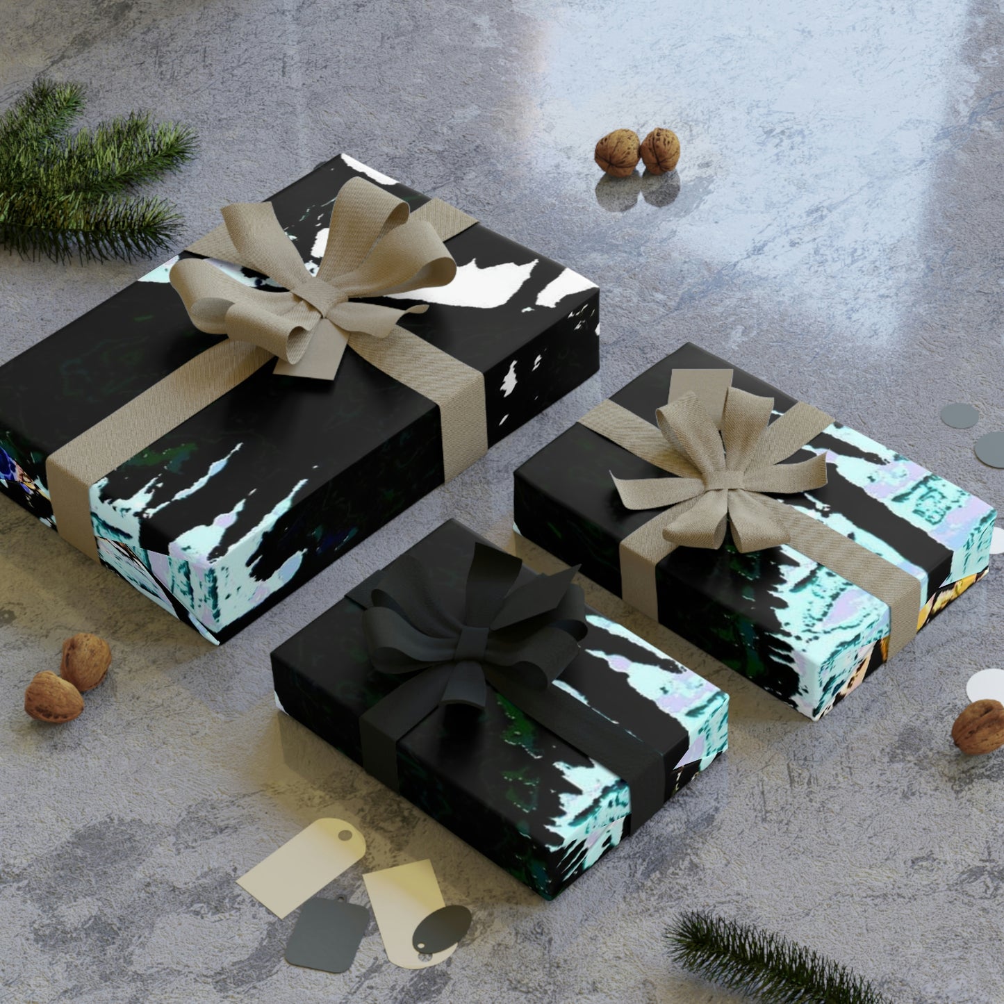 Gift Wrapping Paper Rolls, 1pc ...  "A Beautiful Beach Amongst The Palms" ... The Outrigger Waikiki, Honolulu, Oahu ... Original Works ...