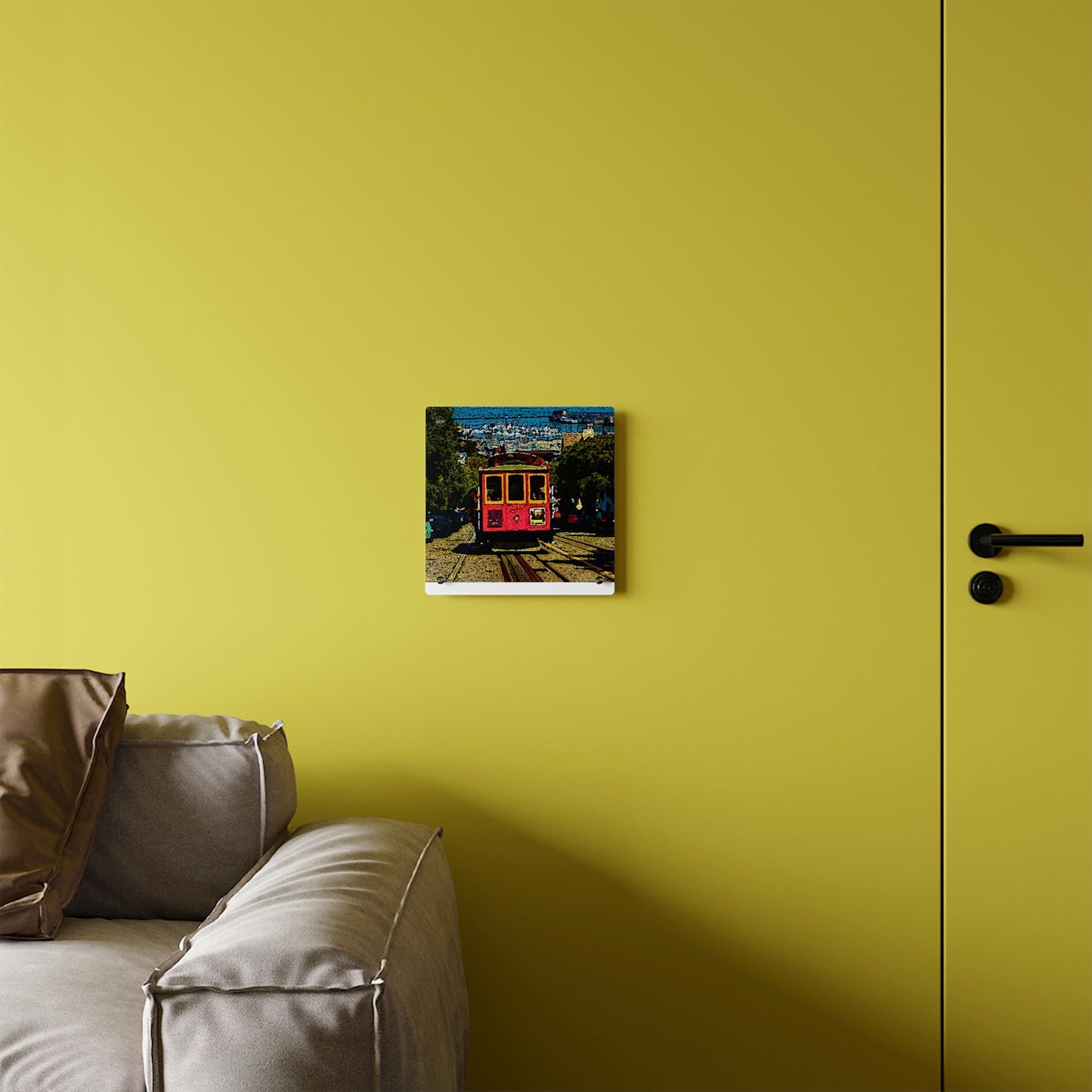 Acrylic Wall Art Panels ... San Francisco ... 'A Rice-A-Roni-A-San Francisco Treat' ... "A Cable Car Classic" ... Family Archives: 1973 ... Original Works ...