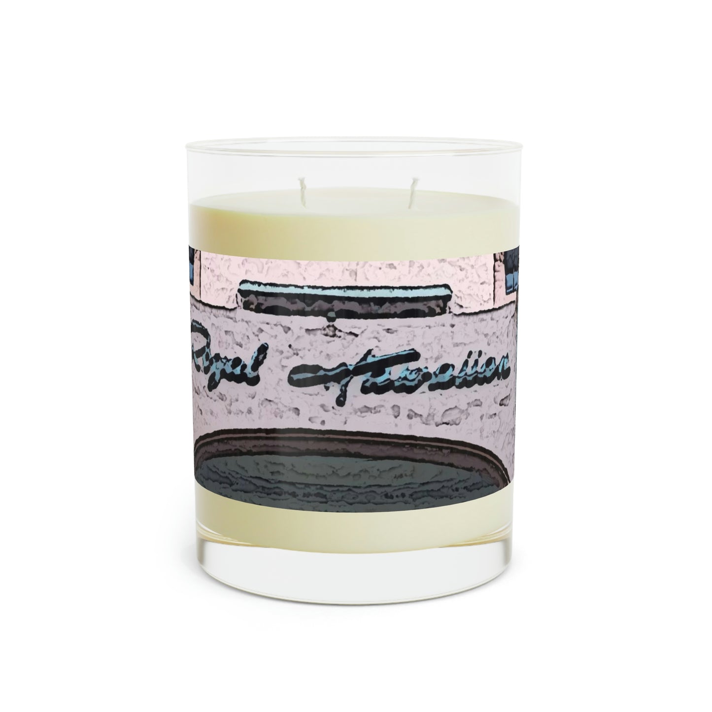 Scented Candle - Full Glass, 11oz ...  "La Grande Entree" At: 'The Pink Palace' ... The Royal Hawai'ian ... Honolulu, HI ... '27Oct2014' ... Original Works ...