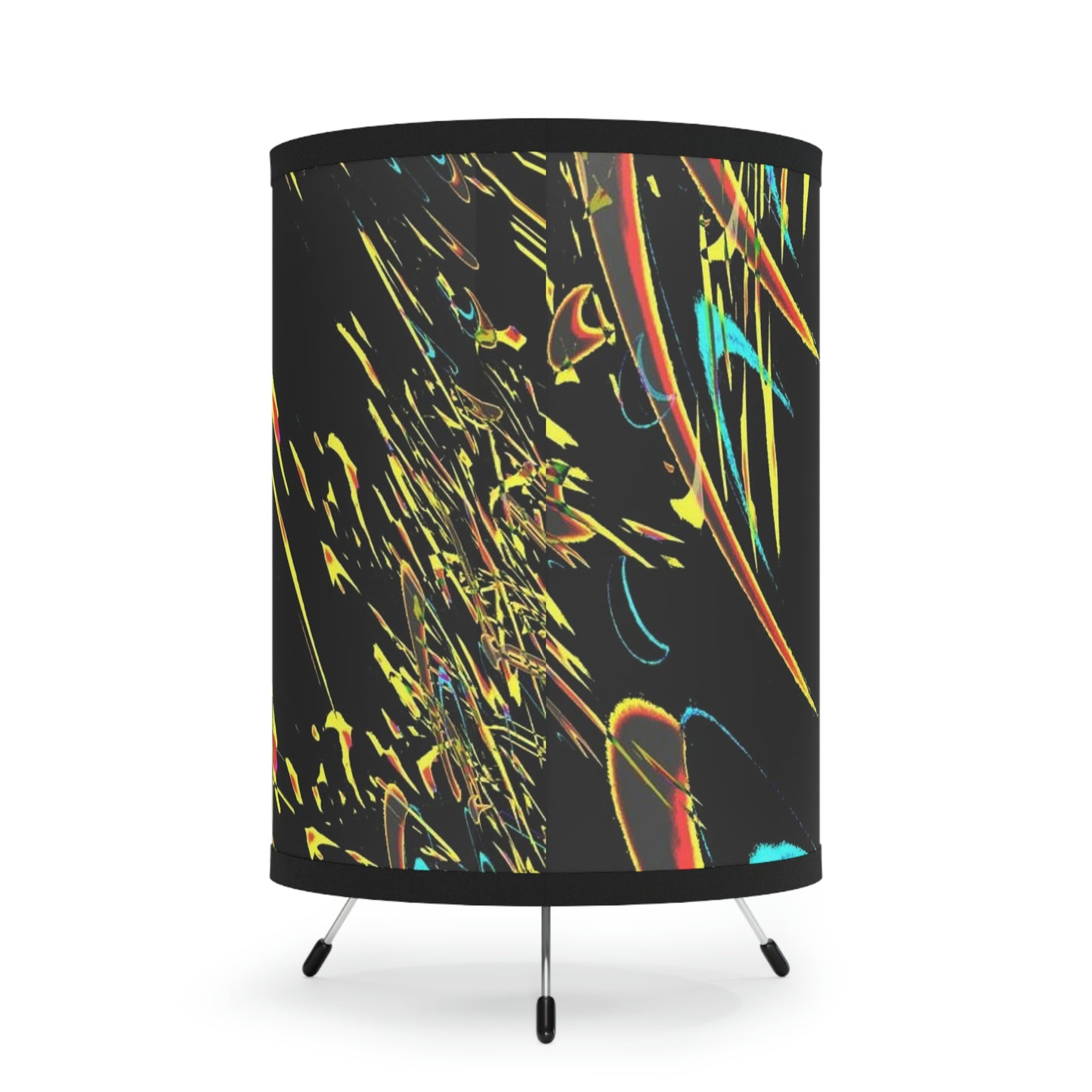 Tripod Lamp with High-Res Printed Shade, US\CA plug ... "Waning Moon" ... Central Idaho ... October 2022 ... Rendering Time: 22 Hours ... Original Works ...