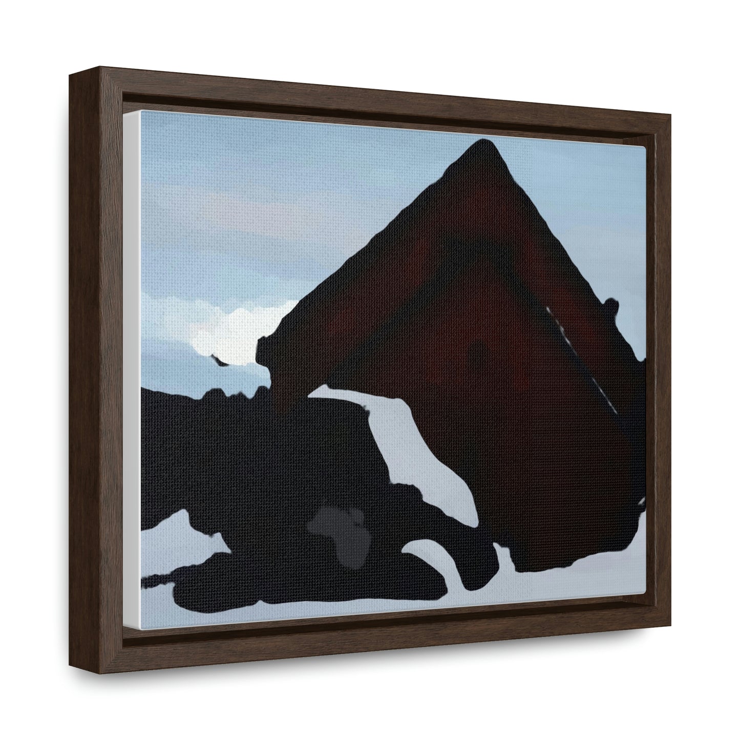 Gallery Canvas Wraps, Horizontal Frame ... After An Intense Snow Storm ... 'Digging Out' ... A Vehicle & Cabin "In The Mountains" ... March 2023 ... Original Works ...