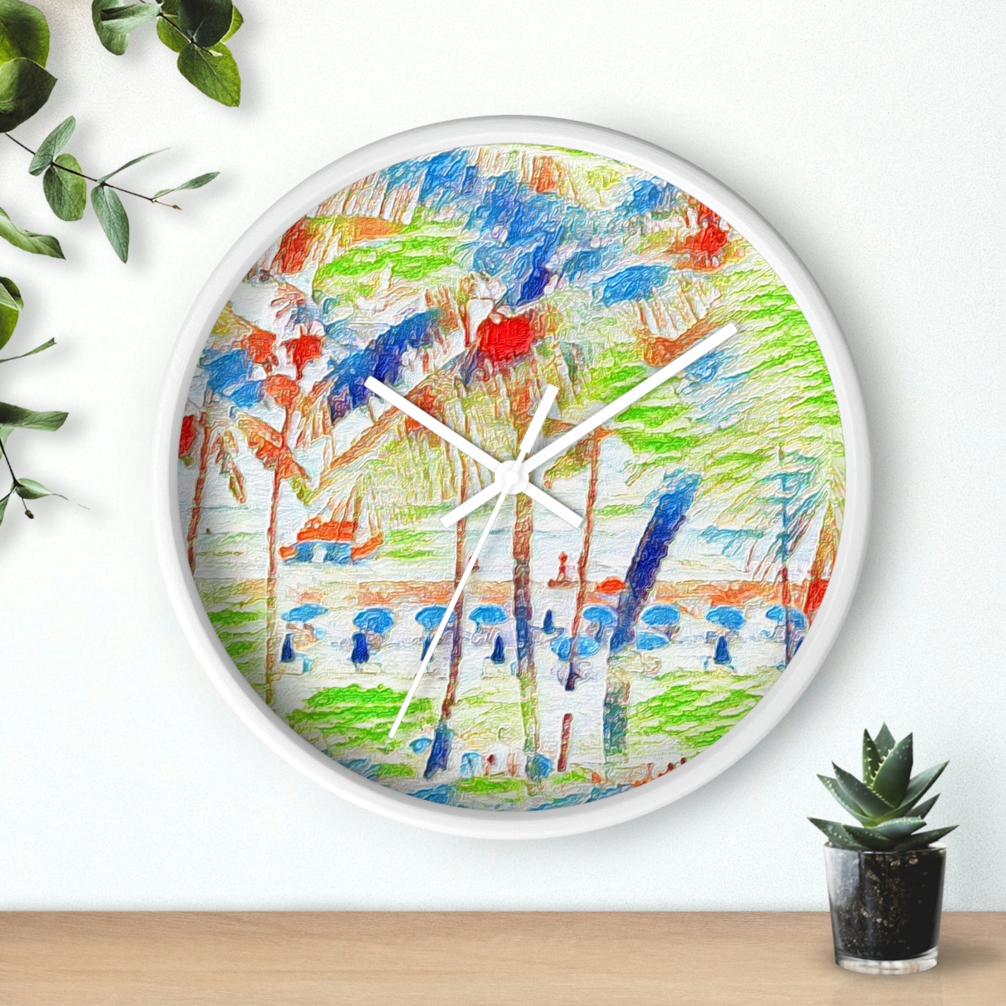 Wall Clock ... "The Royal Hawai'ian: Waikiki Beach_Beach" ... Honolulu, HI ... Ocotber 2014 (Halloween) ... Original Works ...
