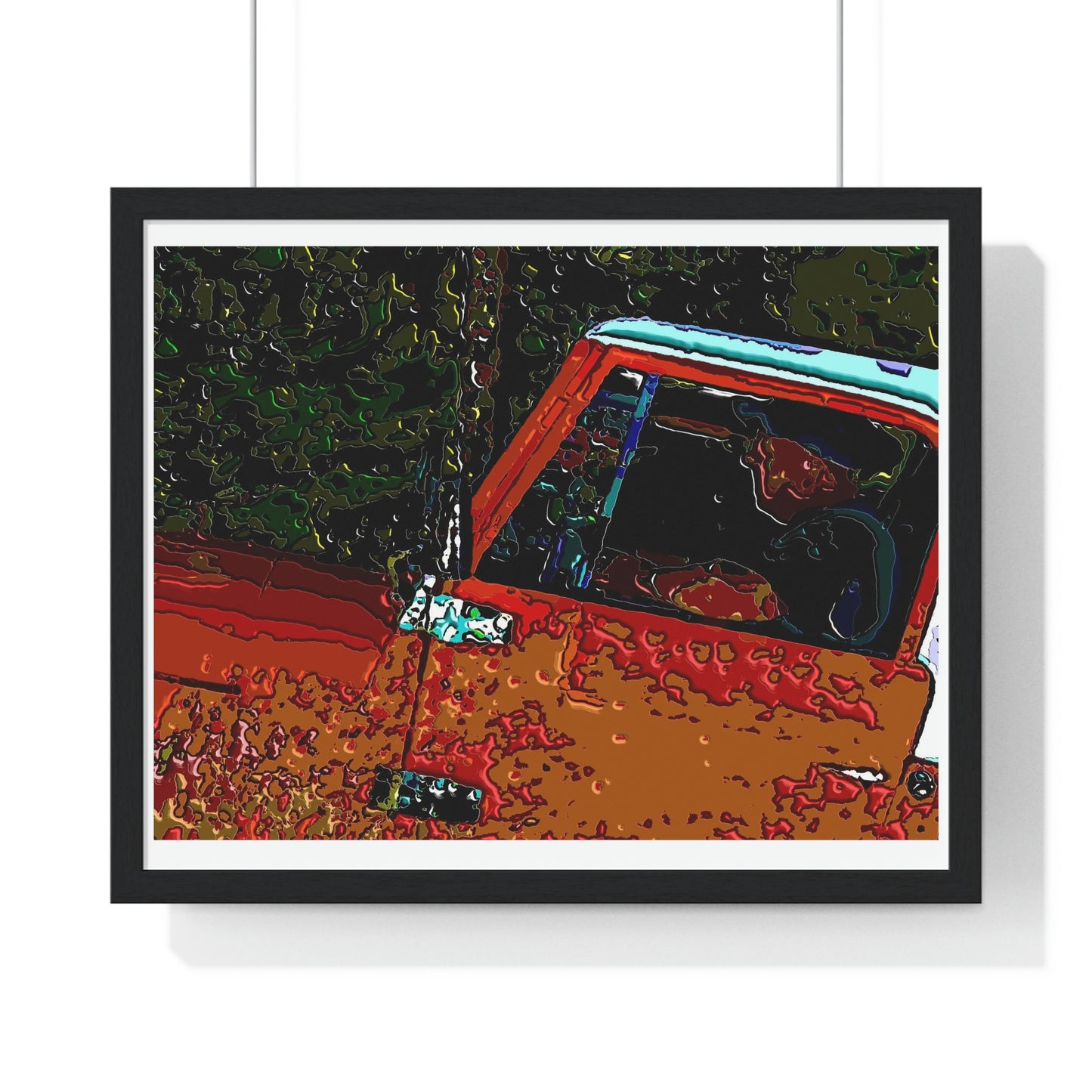 Premium Framed Horizontal Poster ... How-To-Drive-Idaho's-Mountain_Roads ... "Like A Professional" ... "Truckin' Like The Doo-Dah-Man" ...