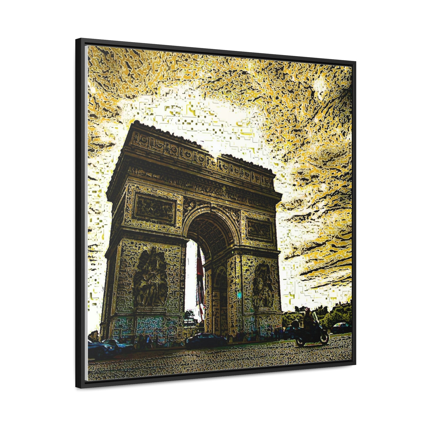 Gallery Canvas Wraps, Square Frame ...  L'Arc de Triomphe ... 'Barbara Joan Bonnell-Holt Photo' ... Circa 1972 ... Oringinal Works ...