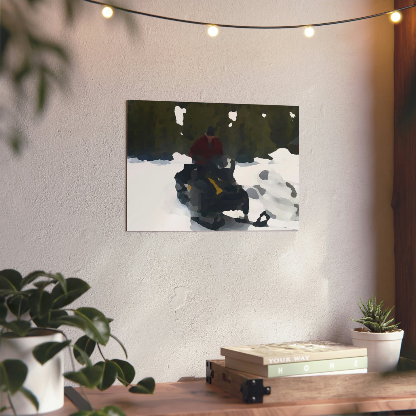 Aluminum Composite Panels ... "Snowmobiling A Mountain Paradise" ... Circa April 2021 ... Original Works ... (Full_Spectrum_Oilification ... )