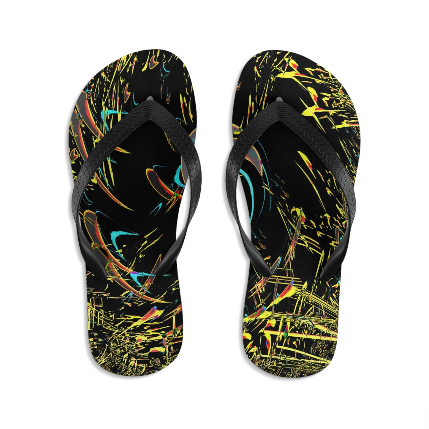 Unisex Flip-Flops ... "Waning Moon" ... Central Idaho ... October 2022 ... Rendering Time: 22 Hours ... Original Works ...