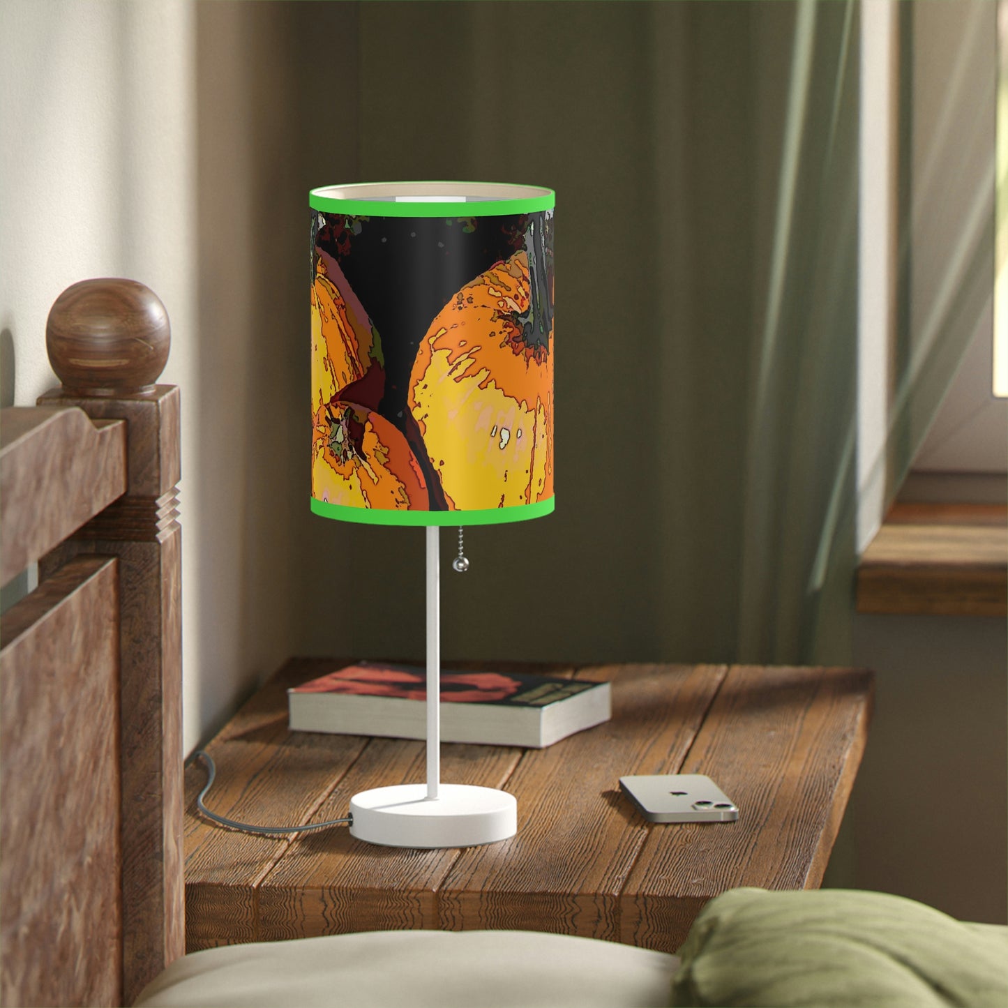 Lamp on a Stand, US|CA plug ... "A Lantern Within A Jack-O-Lantern" ...