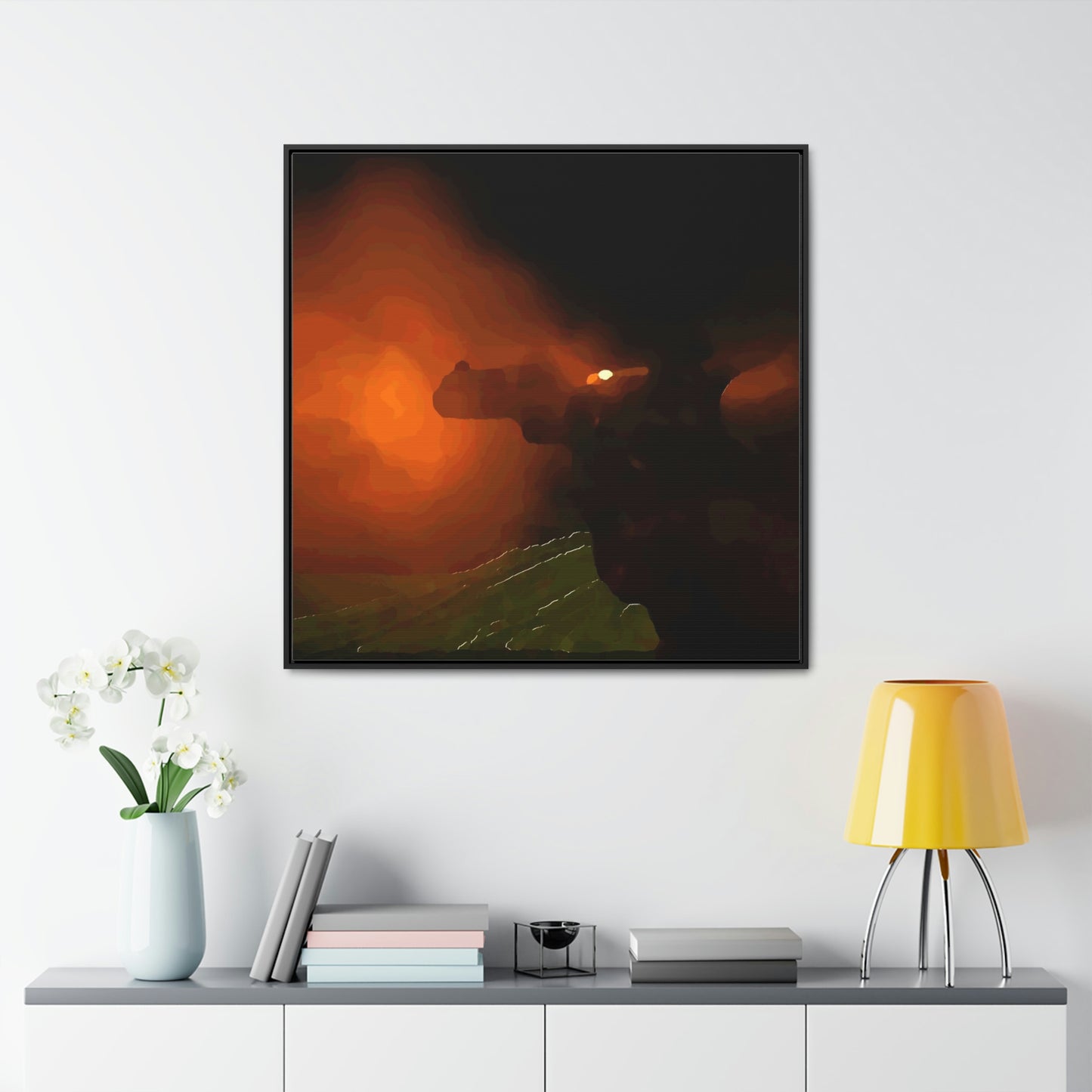 Gallery Canvas Wraps, Square Frame ... Ruger .357 Magnum Early-Morning-Target-Practice ... 'Circa April 2022' ... Original Works ...
