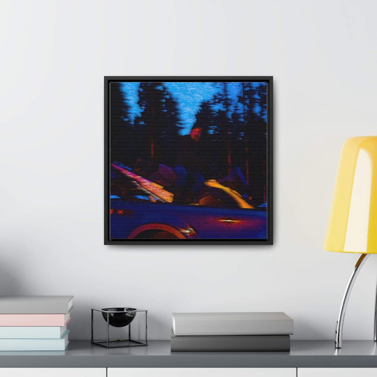 Gallery Canvas Wraps, Square Frame ... Two Modes Of Winter Transportation ... "Which One To Drive Next?" ... Choices-Choices-Choices ... Circa 4Jan23 ... Original Works ...