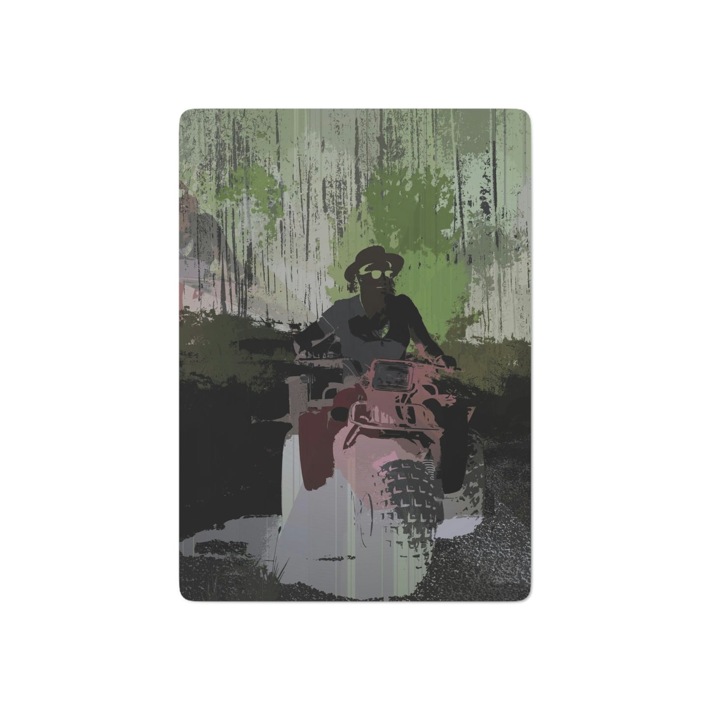 Custom Poker Cards ... 3-Wheeln' N' Groovin The Mountain Roads ... Central Idaho ... Original Works ...