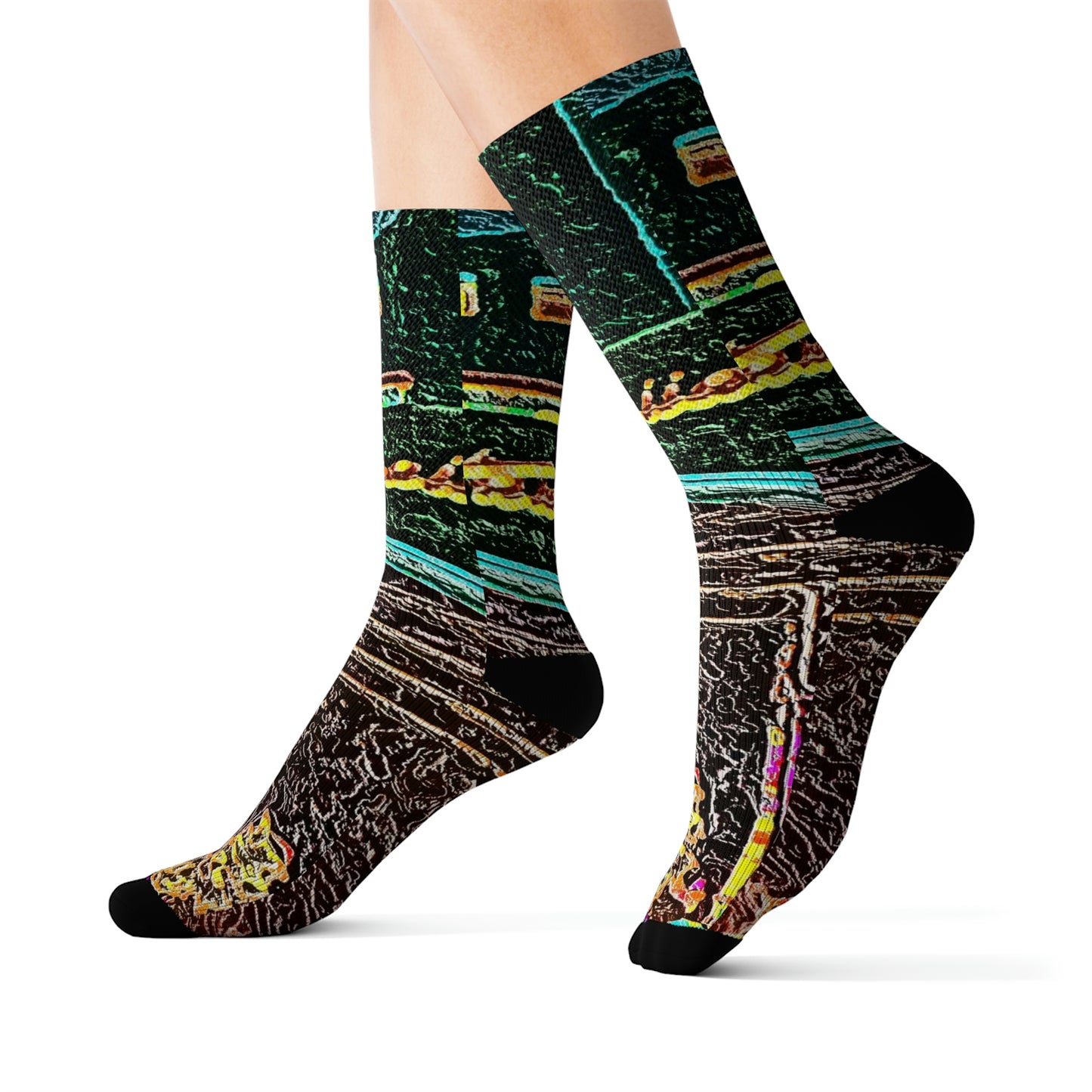 Sublimation Socks ... "La Grande Entree" At: 'The Pink Palace' ... The Royal Hawai'ian ... Honolulu, HI ... '27Oct2014' ... Original Works ...