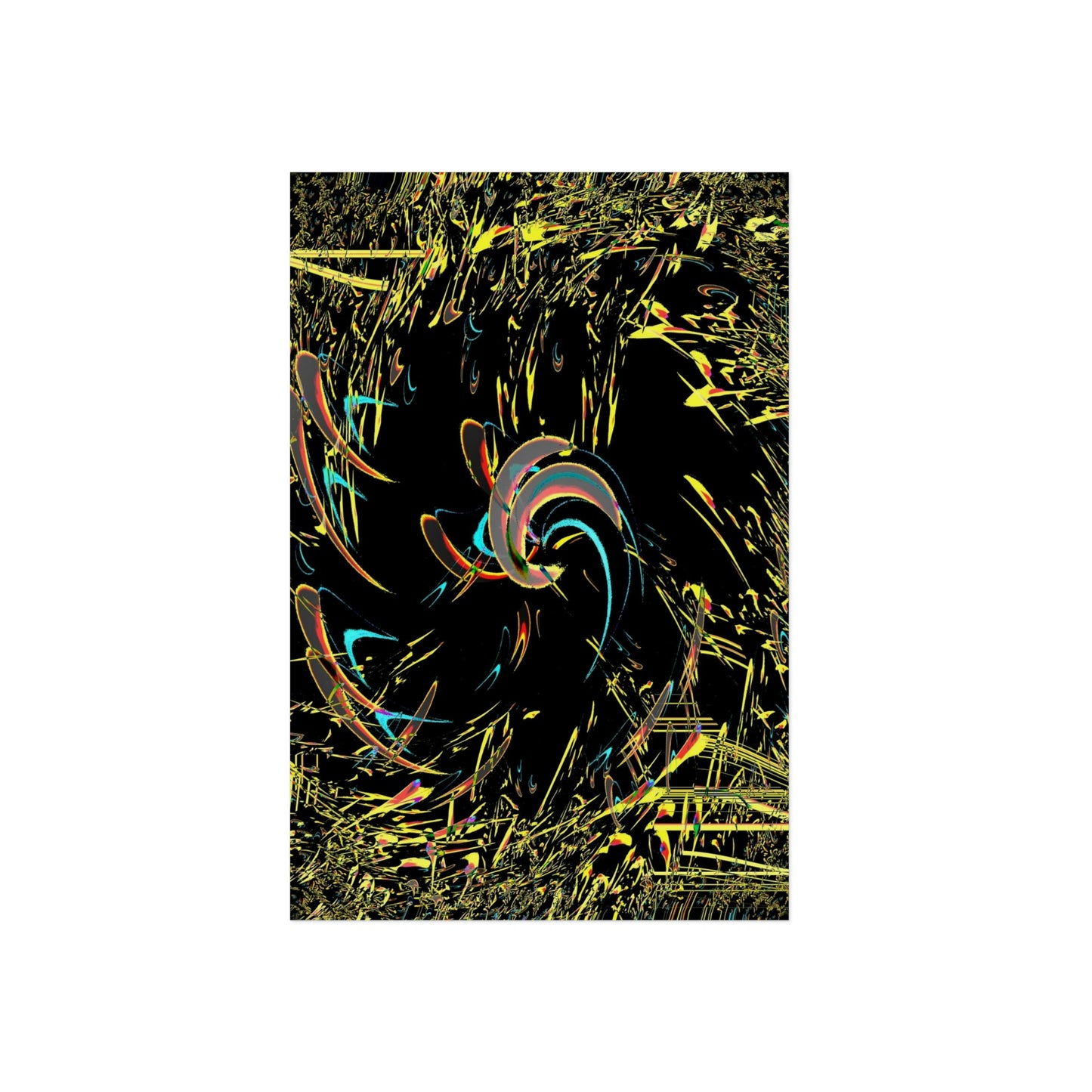 Aluminum Composite Panels ... "Waning 1/8 Moon" ... Central Idaho ... Late-Autumn 2021 ... Renedering Time: 18 Hours ... Original Works ... Mandelbrot & Julian Fractals & Illusions ...