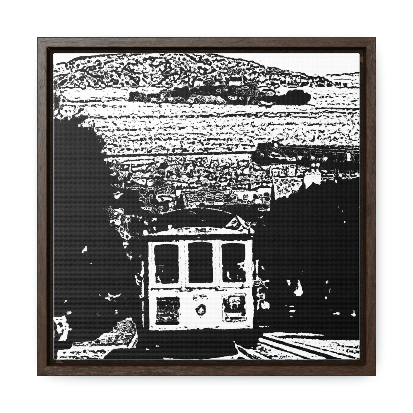 Gallery Canvas Wraps, Square Frame /// San Francisco ... 'A Rice-A-Roni-A-San Francisco Treat' ... "A Cable Car Classic" ... Family Archives: 1973 ... Original Works ...