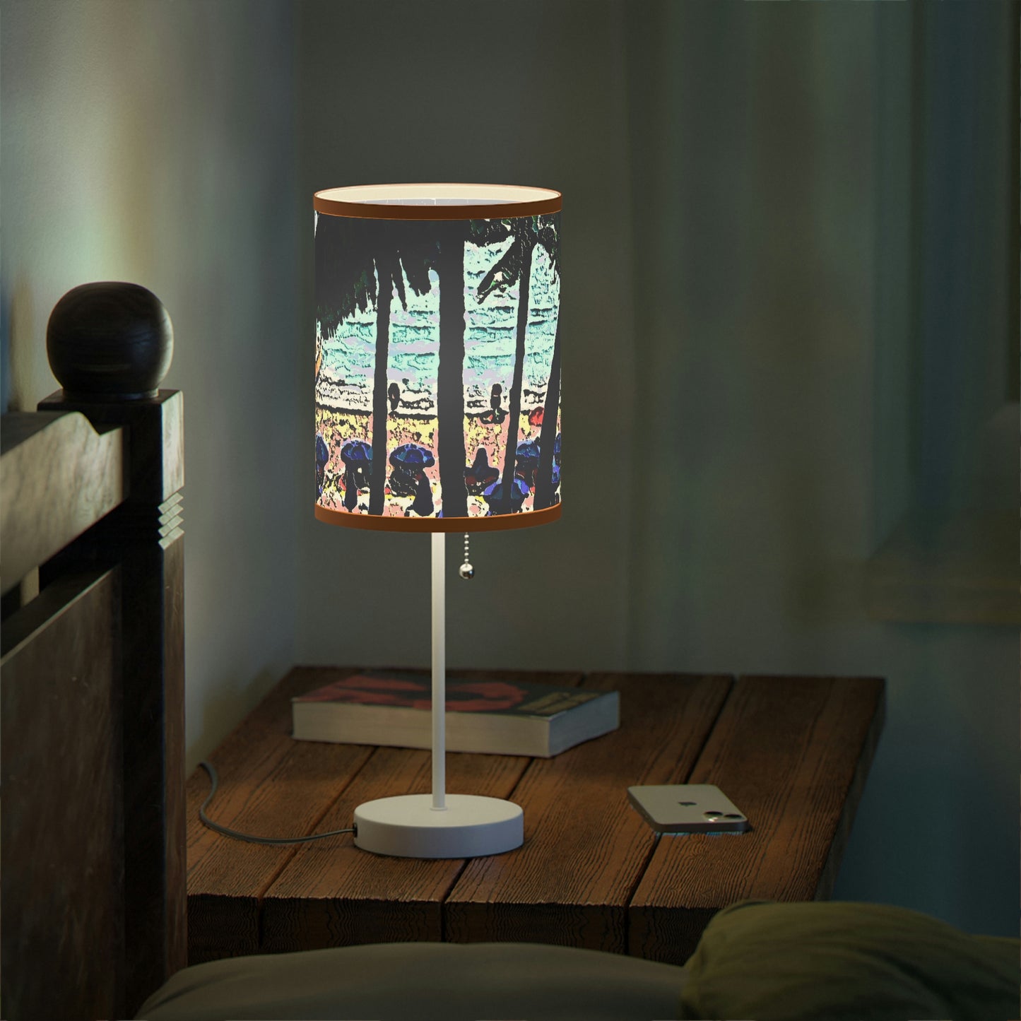 Lamp on a Stand, US|CA plug ... "A Beautiful Beach Amongst The Palms" ... The Outrigger Waikiki, Honolulu, Oahu ... Original Works ...