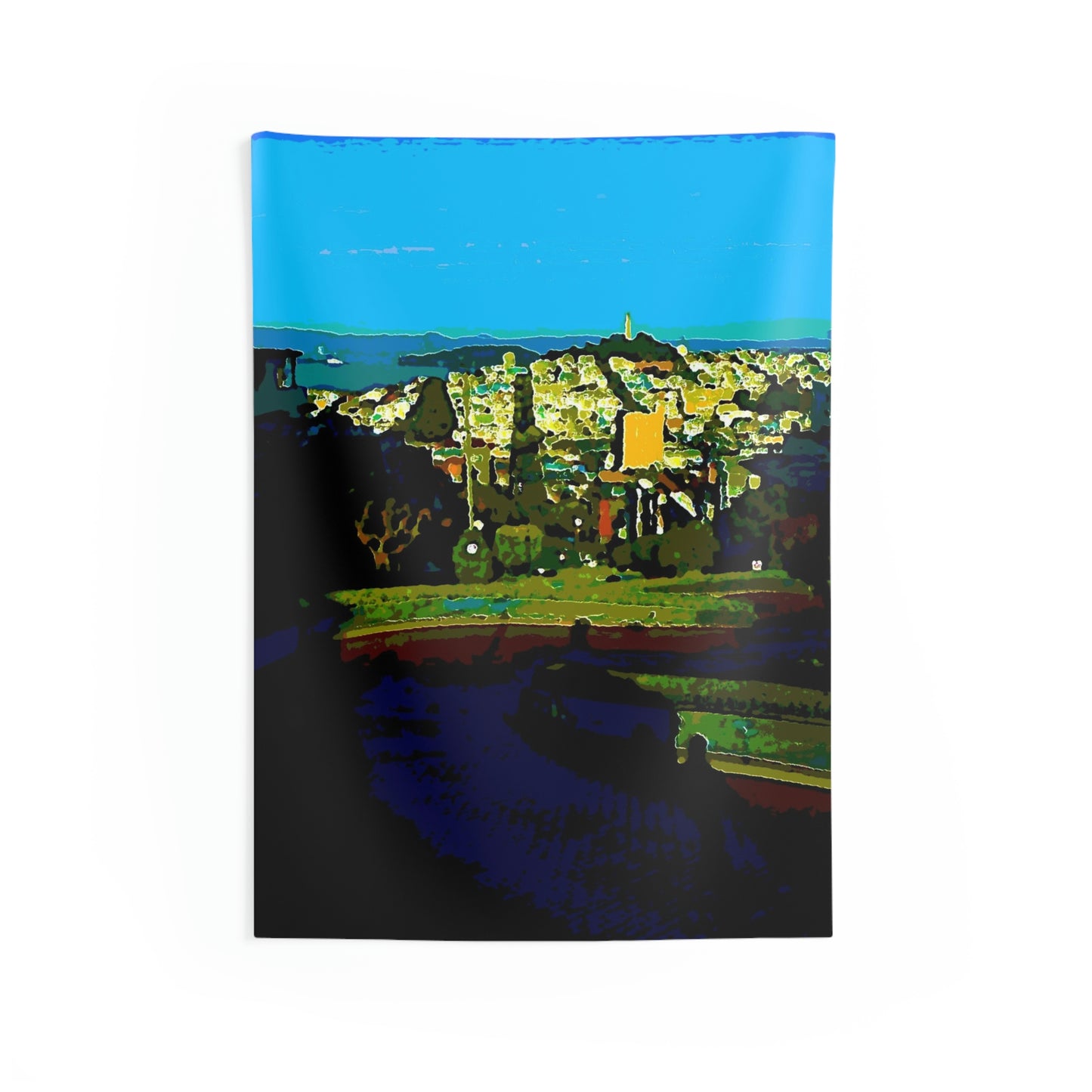 Indoor Wall Tapestries ... "Lombard Street San Francisco, CA, USA" ... Family Archives 1970's ... Original Works ...