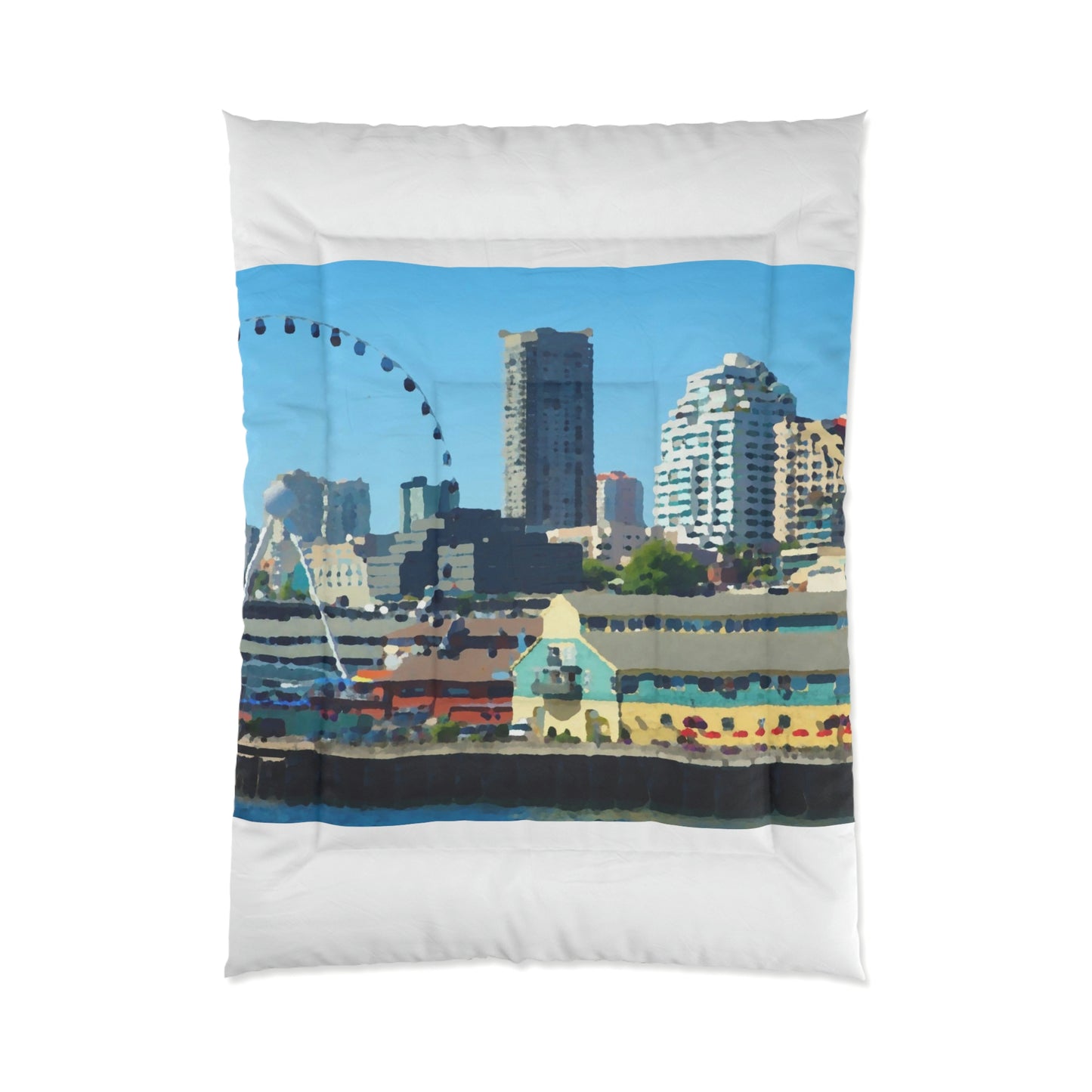 Comforter ... That Classic Wheel ... 'Seattle's Wheel' ... & Old Classic Waterside Vendors ...  'Family Archives' ... Original Works ...