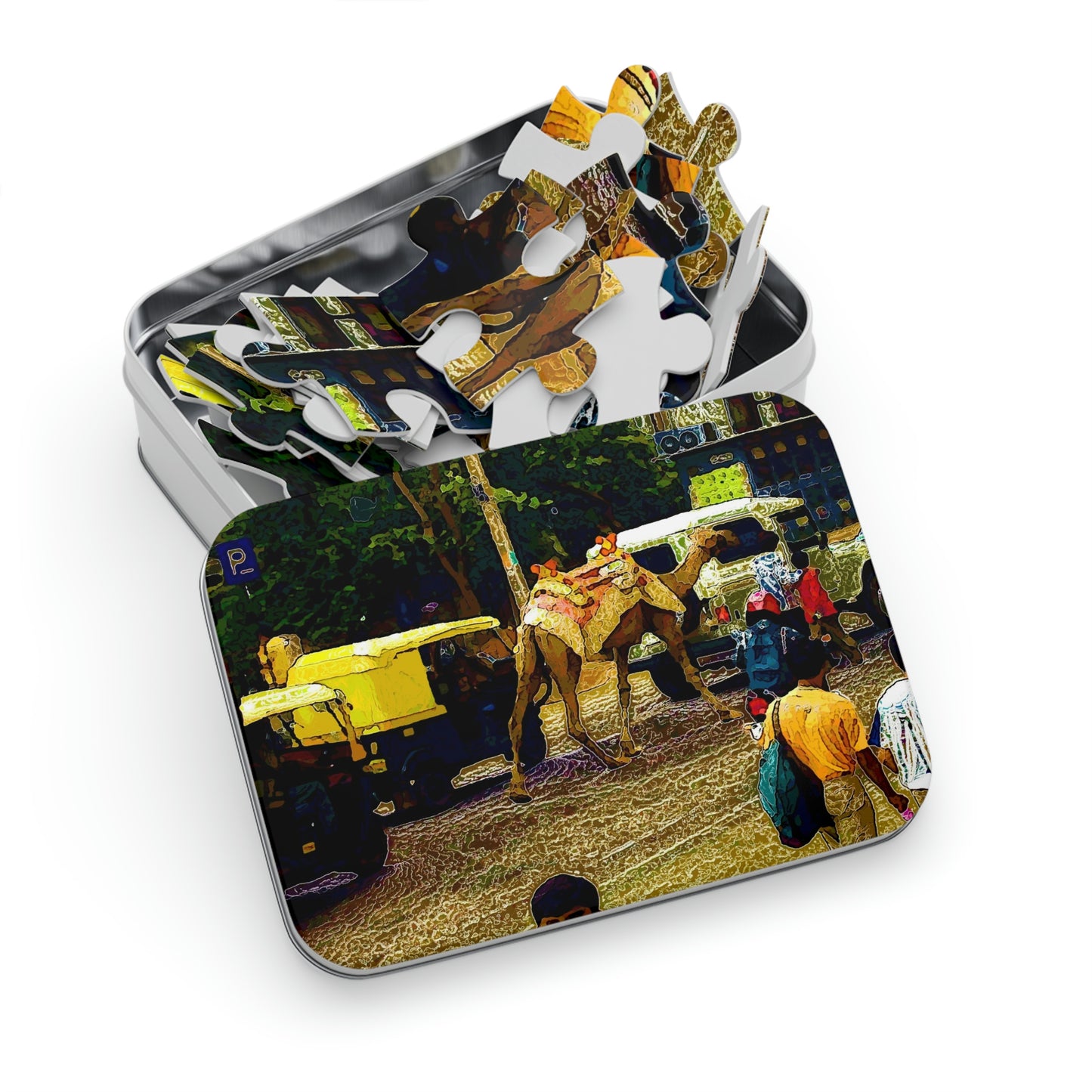 Jigsaw Puzzle (30, 110, 252, 500,1000-Piece) ... "Truckin'-Up-To-Buffalo ... 'Oops - Wrong Country' ... Truckin'-Up-To-New Delll -'E' ... " ... (Delhi, India) ... 5July2007. Original Works ...