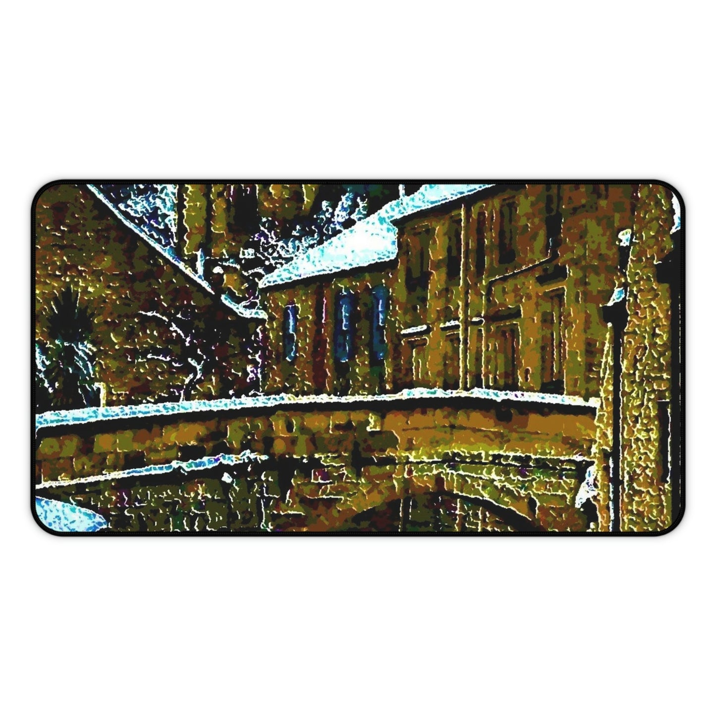 Desk Mat ... Walikng The Streets & Alleys ... 'Strolling The Canals ... '  ... Original Works  ...