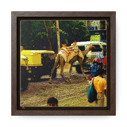 Gallery Canvas Wraps, Square Frame ... "Truckin'-Up-To-Buffalo ... 'Oops - Wrong Country' ... Truckin'-Up-To-New Delll -'E' ... " ... (Delhi, India) ... 5July2007. Original Works ...