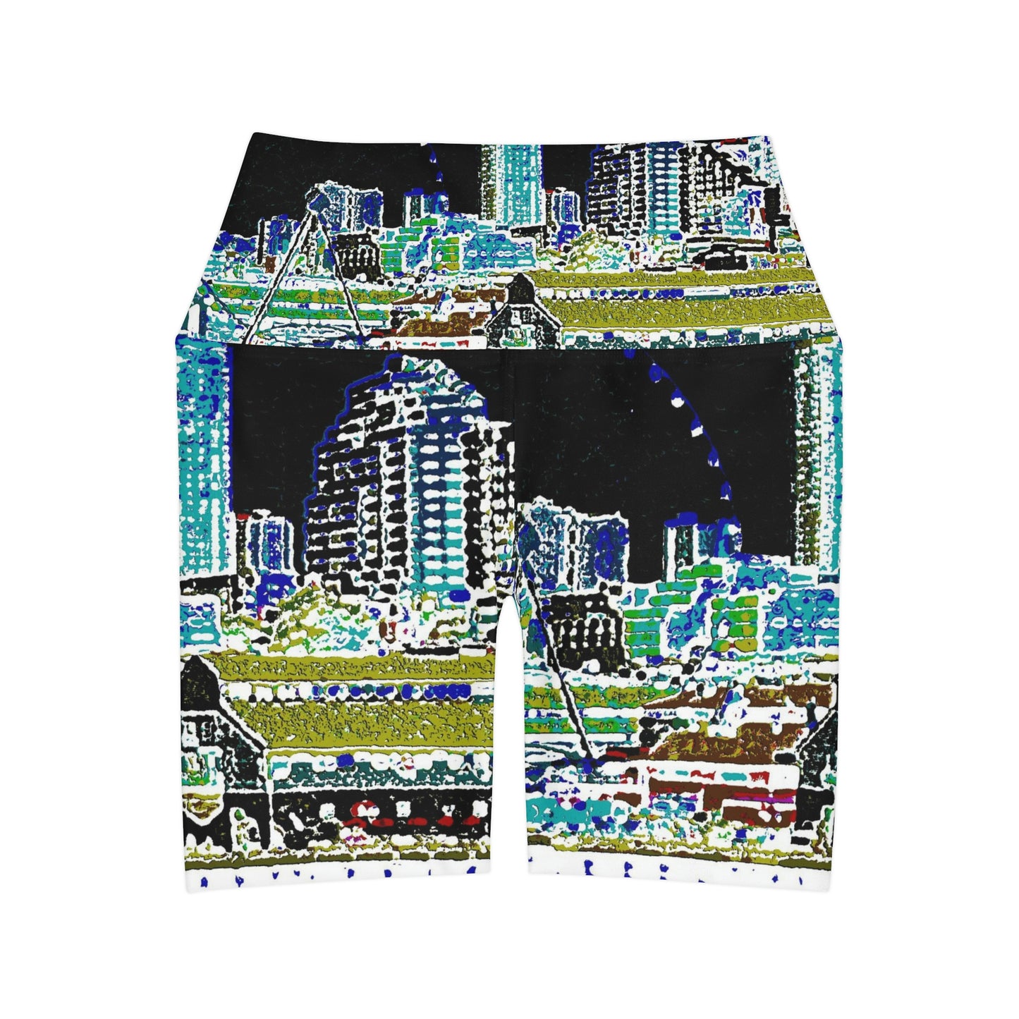 High Waisted Yoga Shorts ... That Classic Wheel ... 'Seattle's Wheel' ... & An Old Classic Waterside Vendors ...  'Family Archives' ... Original Works ...
