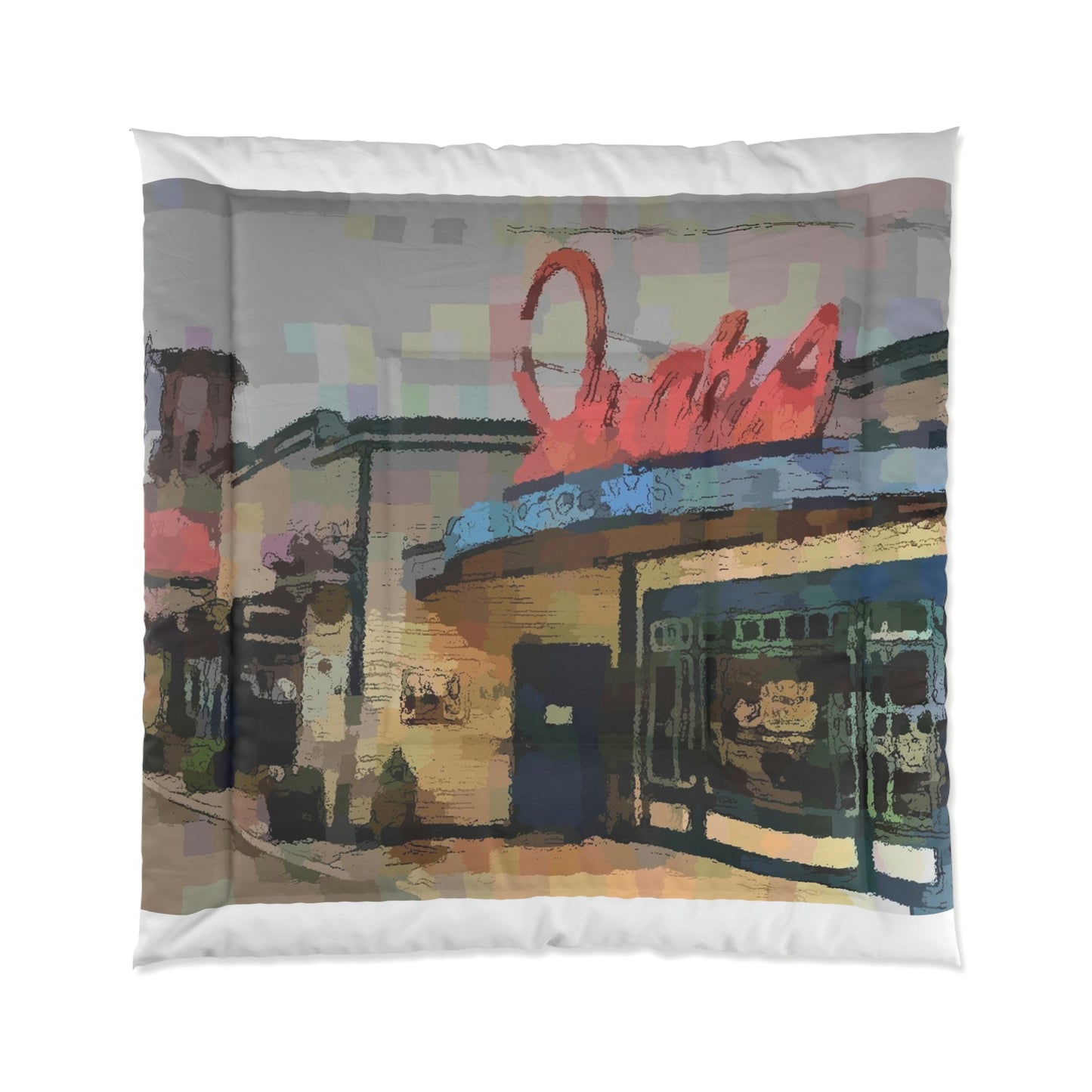 Comforter ...  In-A-Hurry & Stressed? ... Remember: Keep "Clam" ... Clam_Happy ...  'Ivars: Seattle Waterfront' ... Personal Archives ... Original Works ...