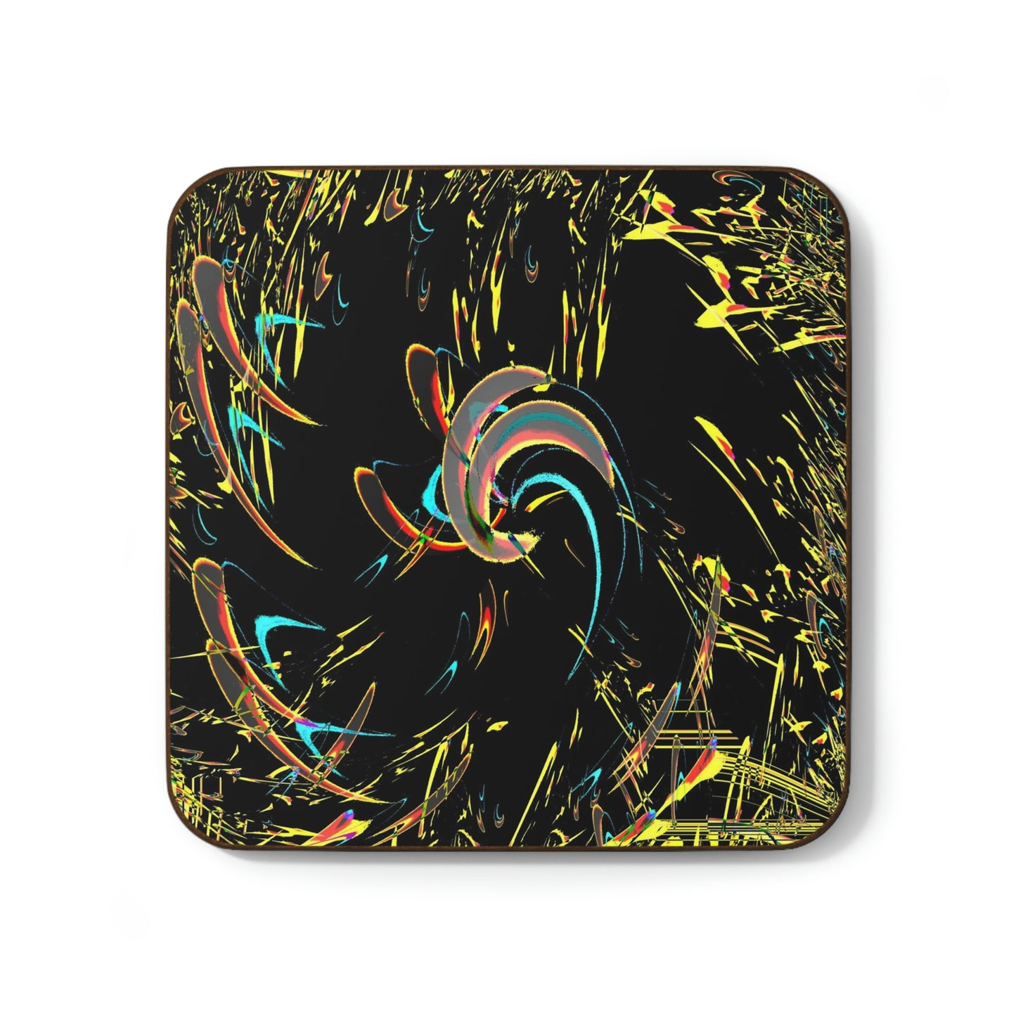 Hardboard Back Coaster ... "Waning Moon" ... Central Idaho ... October 2022 ... Rendering Time: 22 Hours ... Original Works ...