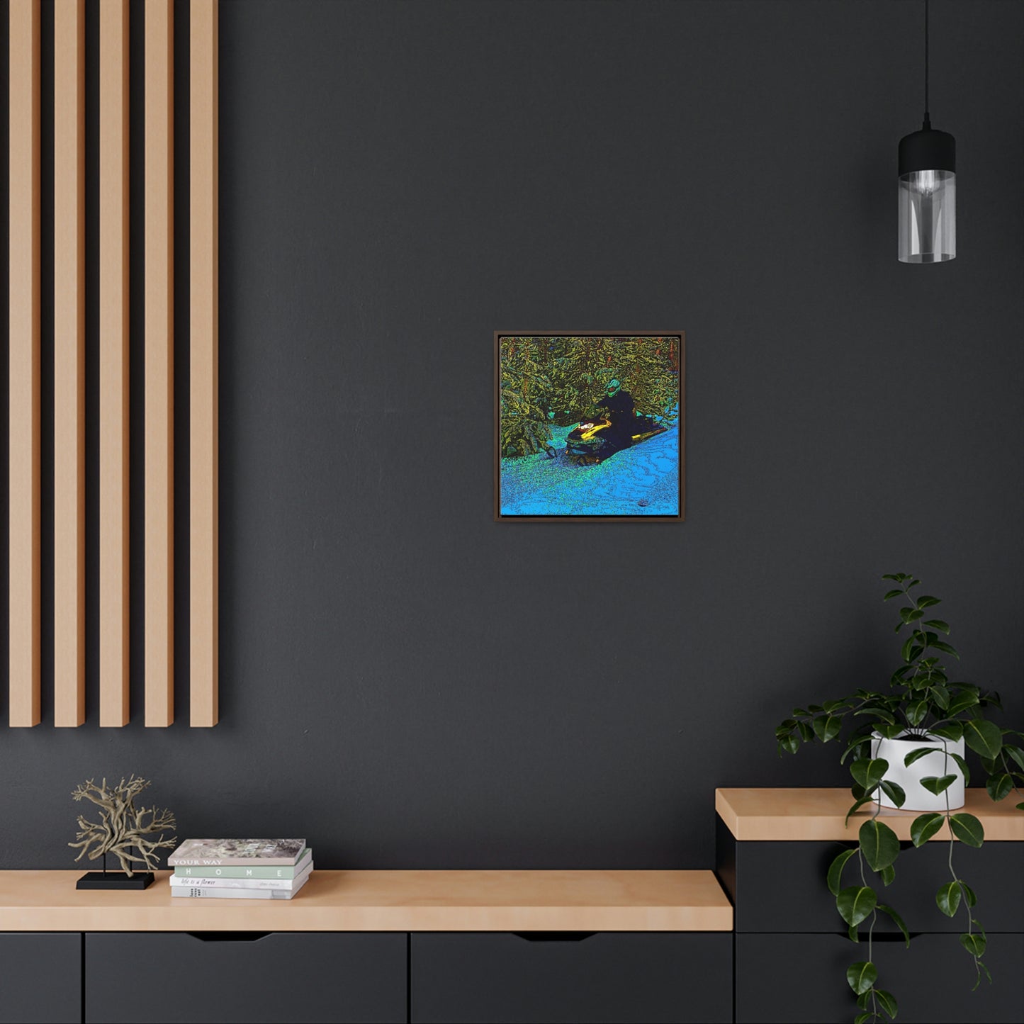 Gallery Canvas Wraps, Square Frame ... Yep ... "Another Day ... Riding Through The Wilderness ... " ... February 2023 ... Original Works ...