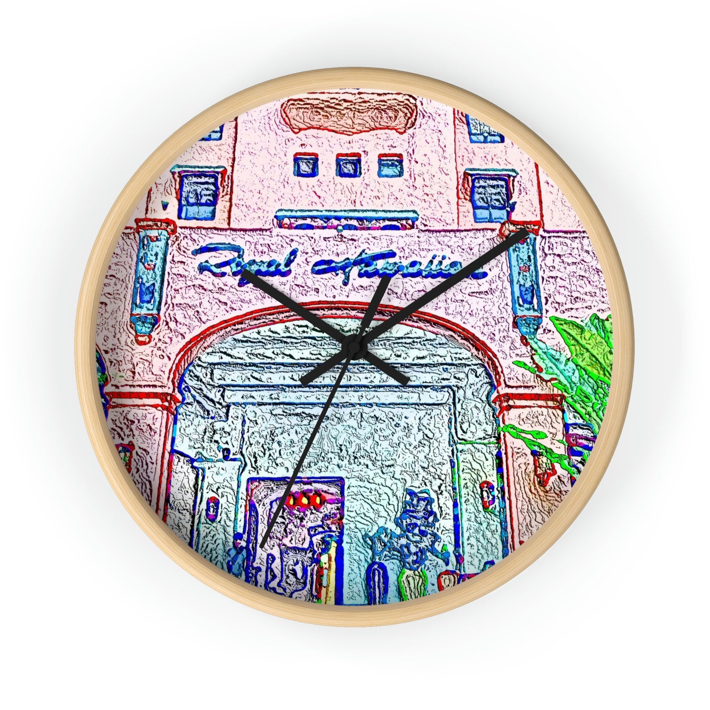 Wall Clock ... "La Grande Entree" At: 'The Pink Palace' ... The Royal Hawai'ian ... Honolulu, HI ... '27Oct2014' ... Original Works ...