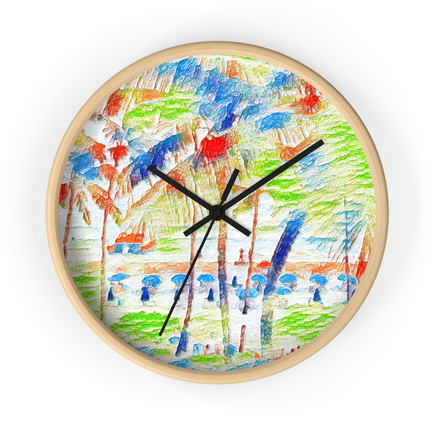Wall Clock ... "The Royal Hawai'ian: Waikiki Beach_Beach" ... Honolulu, HI ... Ocotber 2014 (Halloween) ... Original Works ...