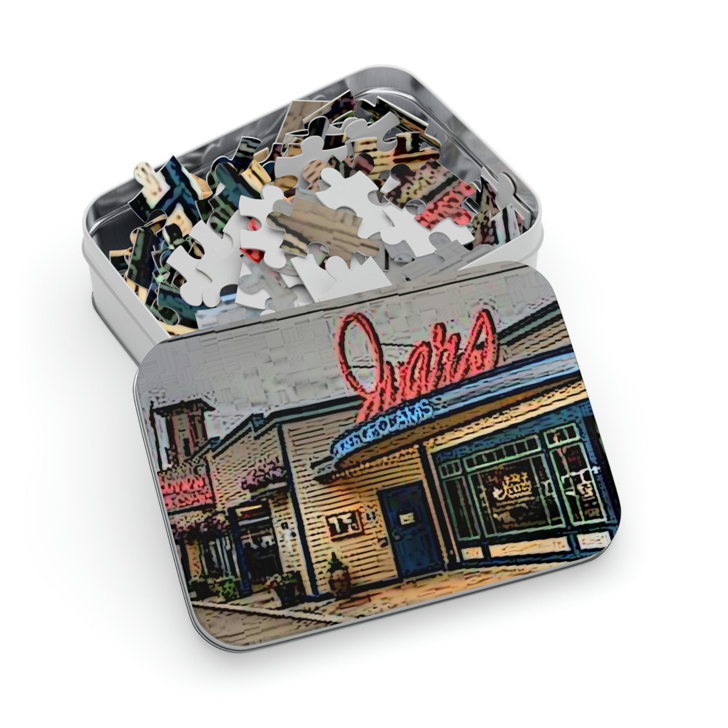 Jigsaw Puzzle (30, 110, 252, 500,1000-Piece) ...  In-A-Hurry & Stressed? ... Remember: Keep "Clam" ... Clam_Happy ...  'Ivars: Seattle Waterfront' ... Personal Archives ... Original Works ...
