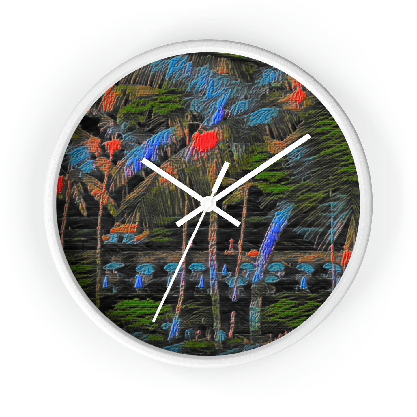 Wall Clock ... "The Royal Hawai'ian: Waikiki Beach_Beach" ... Honolulu, HI ... Ocotber 2014 (Halloween) ... Original Works ...